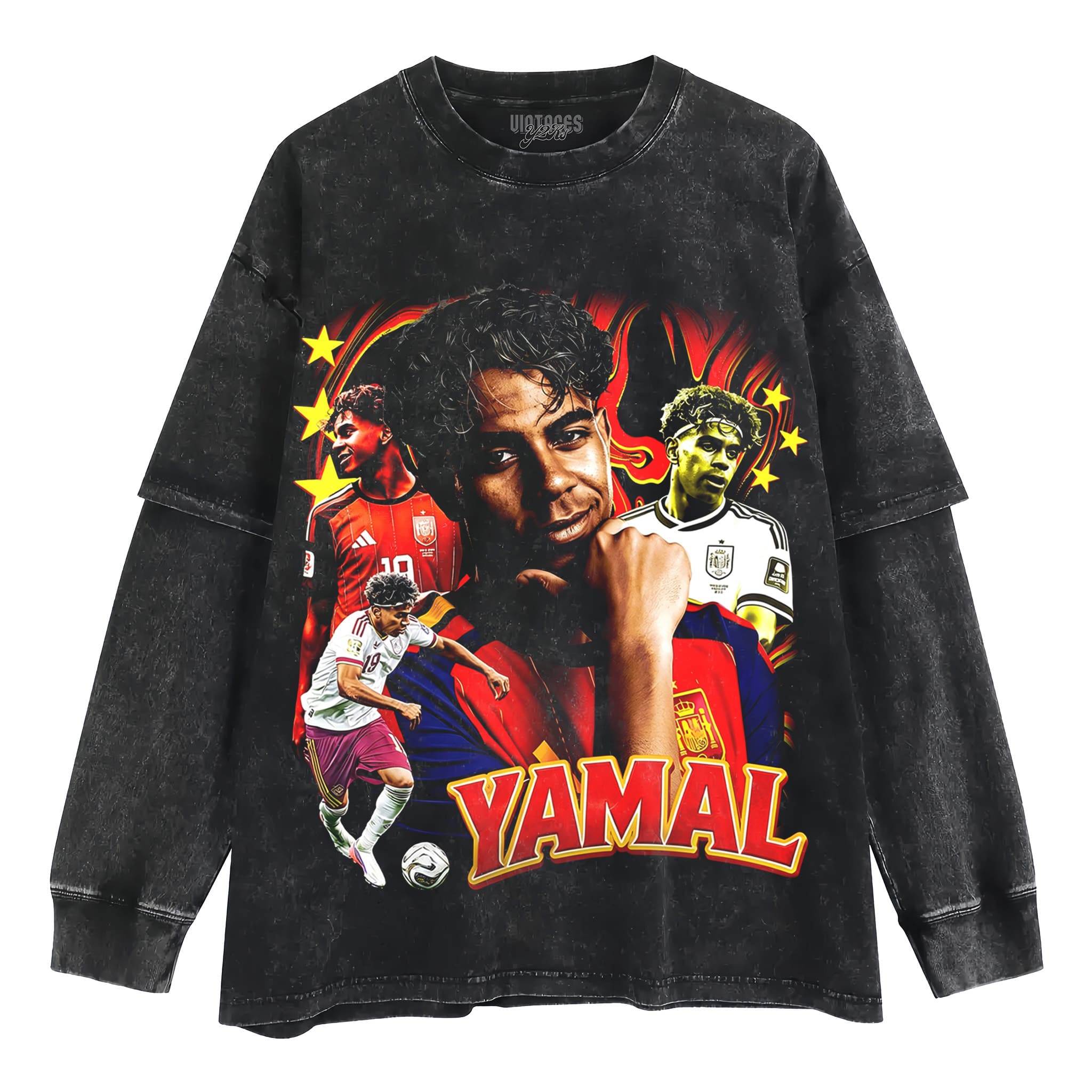 LAMINE YAMAL 2026 VINTAGE TANK TOP & TEE & LONG SLEEVE & LAYERED LS & HOODIE