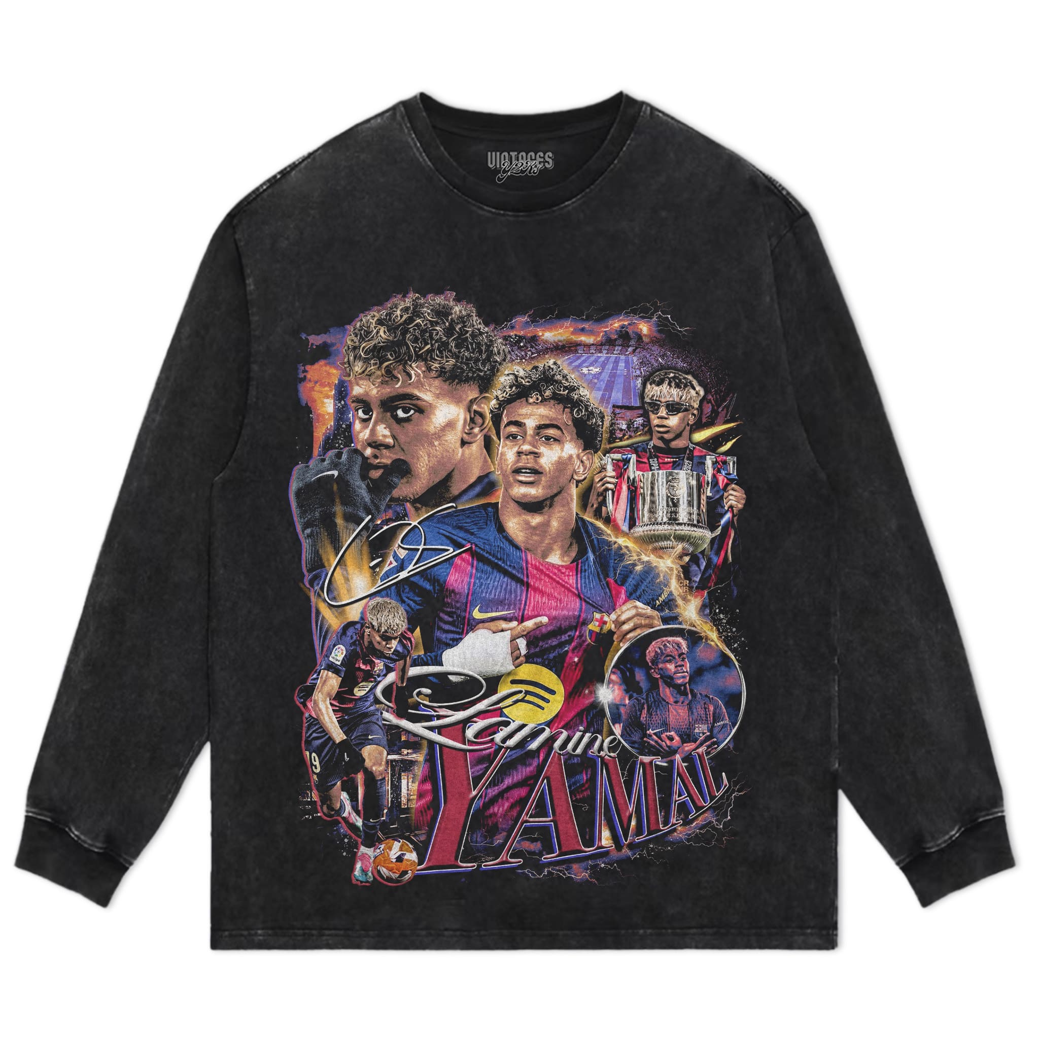 LAMINE YAMAL 2026 VINTAGE TANK TOP & TEE & LONG SLEEVE & LAYERED LS & HOODIE
