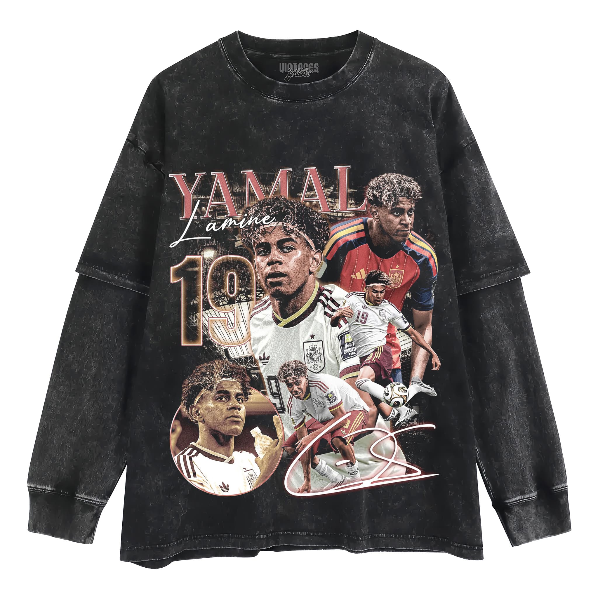 LAMINE YAMAL 2026 VINTAGE V3 TANK TOP & TEE & LONG SLEEVE & LAYERED LS & HOODIE