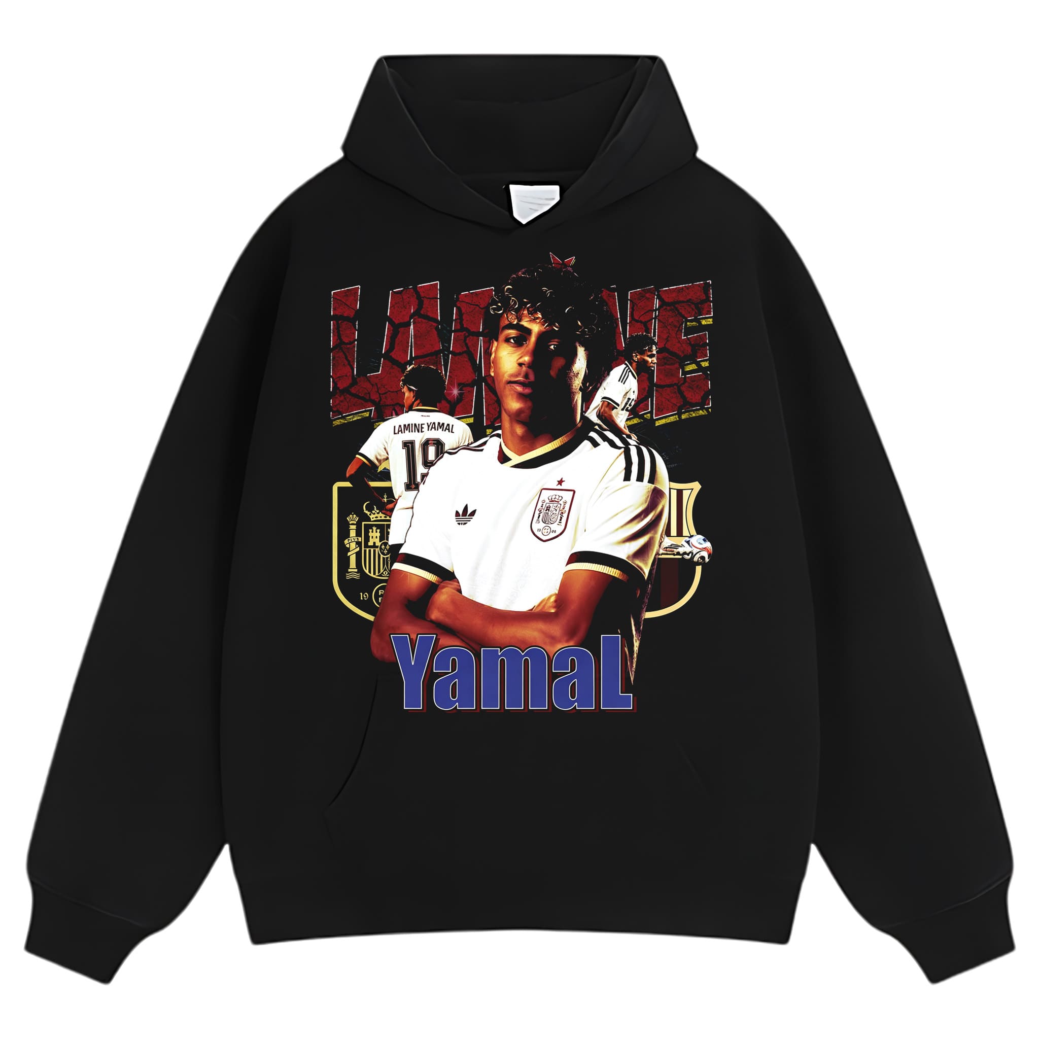 LAMINE YAMAL 2026 VINTAGE V4 TANK TOP & TEE & LONG SLEEVE & LAYERED LS & HOODIE