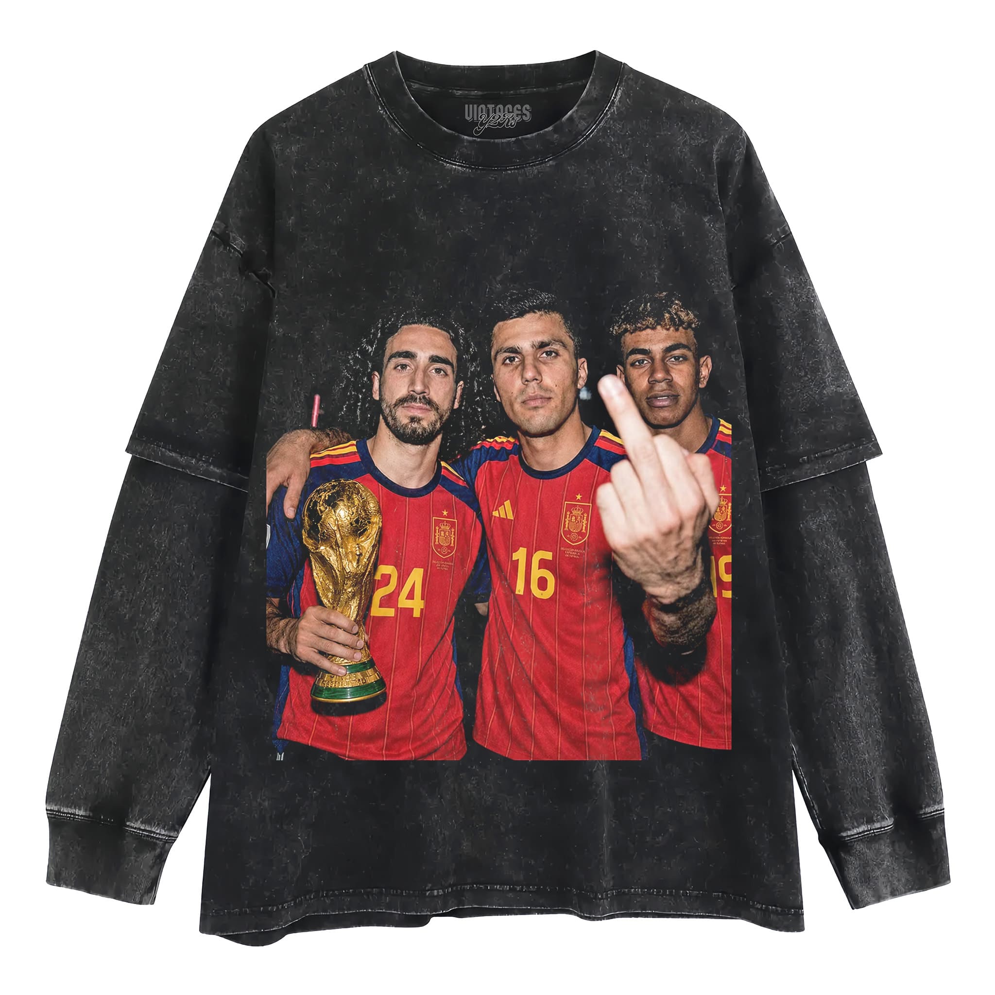 LAMINE YAMAL & MARC CUCURELLA & RODRI FIFA 2026 CHAMPION TANK TOP & TEE & LONG SLEEVE & LAYERED LS & HOODIE