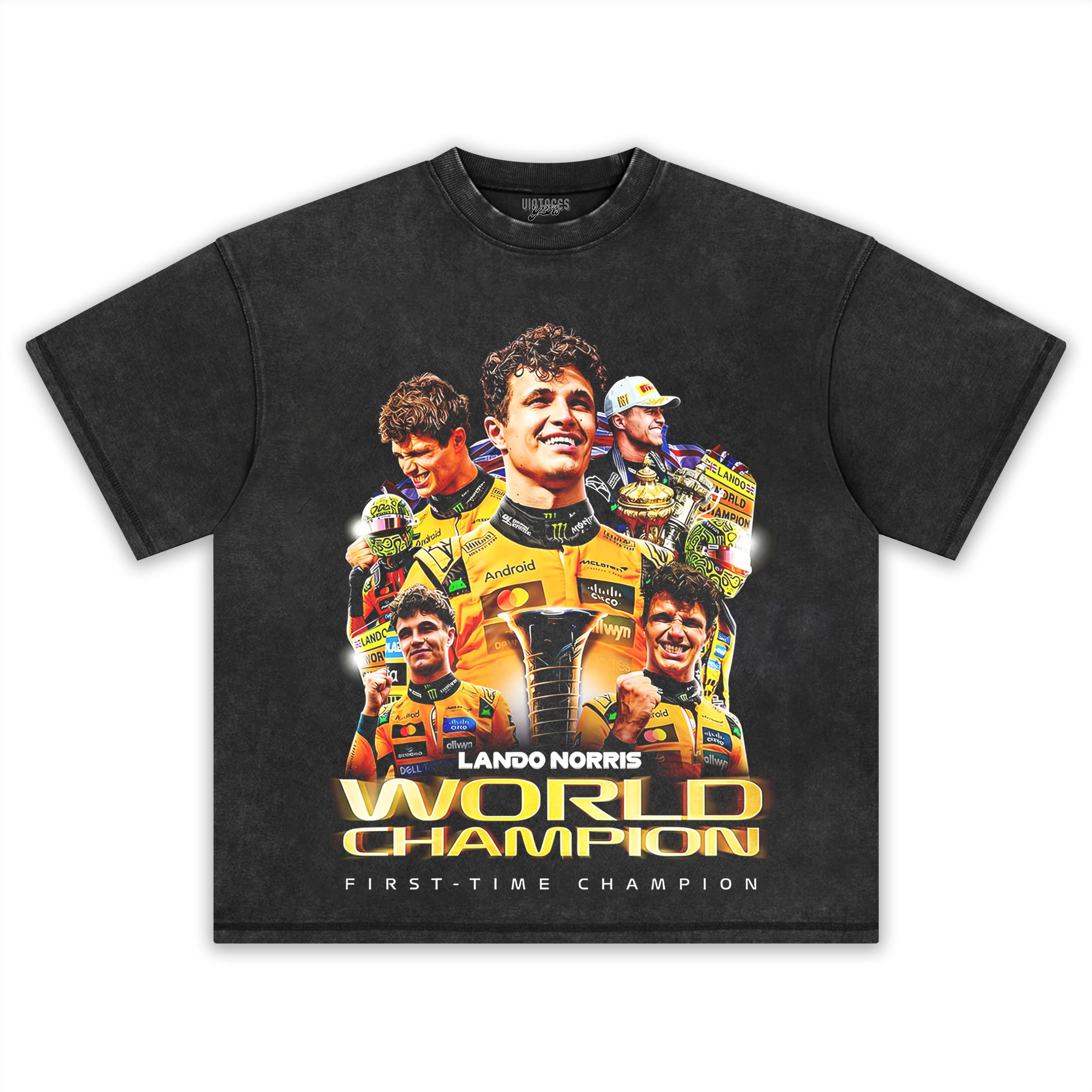 LANDO NORRIS 2025 WORLD CHAMPION V3 TEE & LS & HOODIE