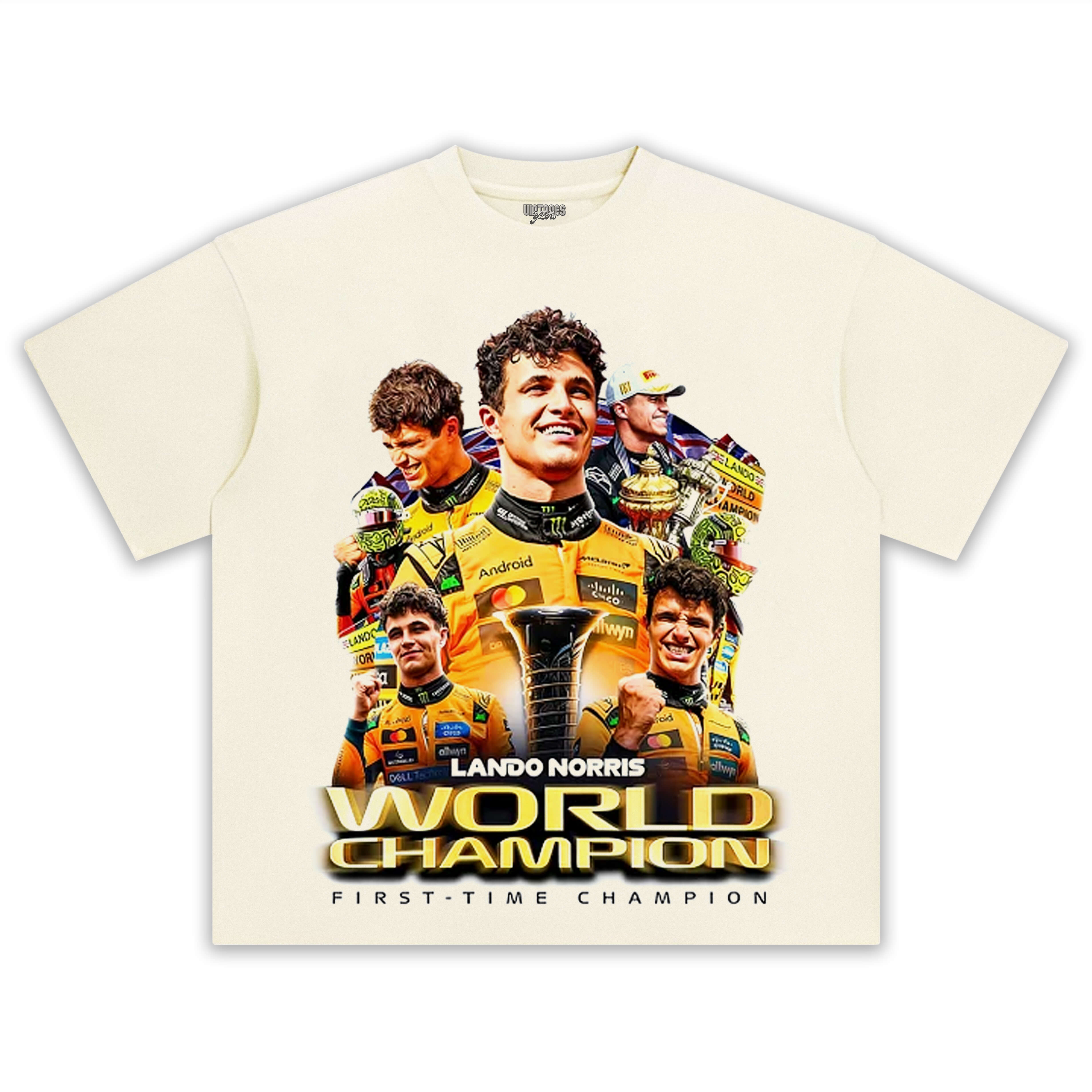 LANDO NORRIS 2025 WORLD CHAMPION V3 TEE & LS & HOODIE