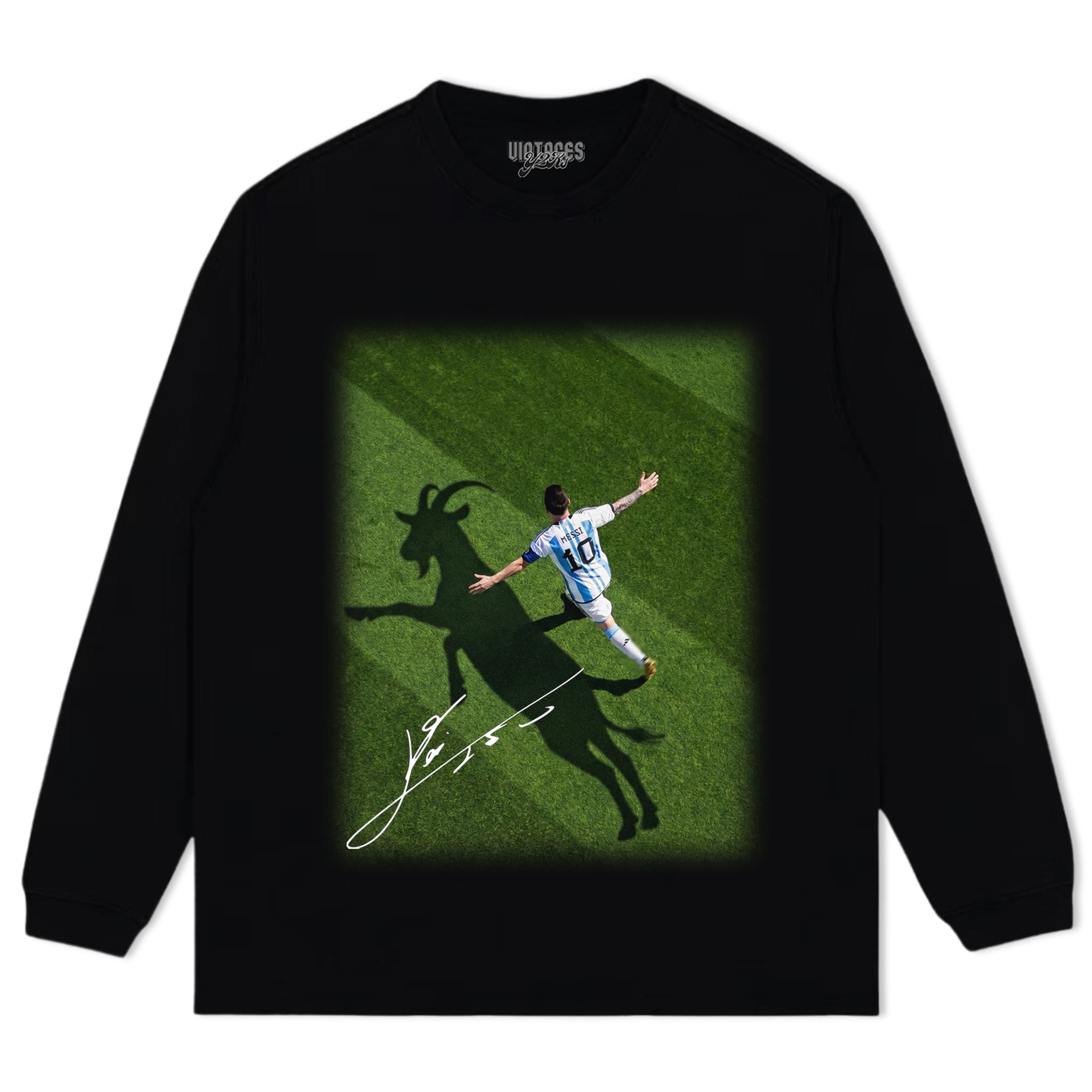 LEO MESSI - GOAT TANK TOP & TEE & LONG SLEEVE & LAYERED LS & HOODIE