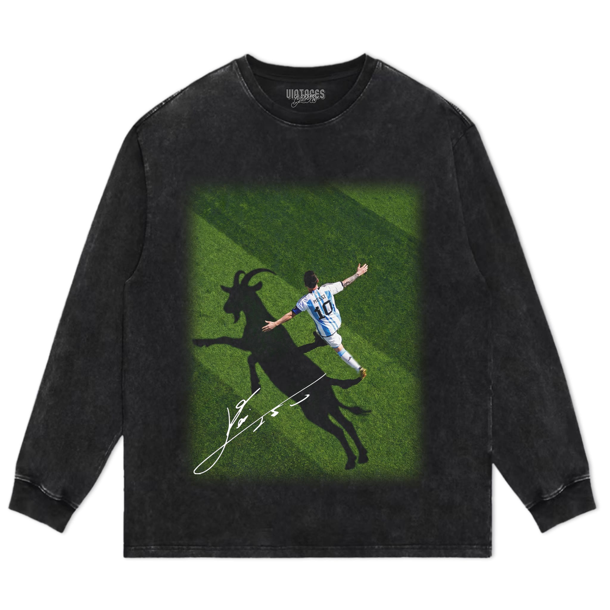 LEO MESSI - GOAT TANK TOP & TEE & LONG SLEEVE & LAYERED LS & HOODIE