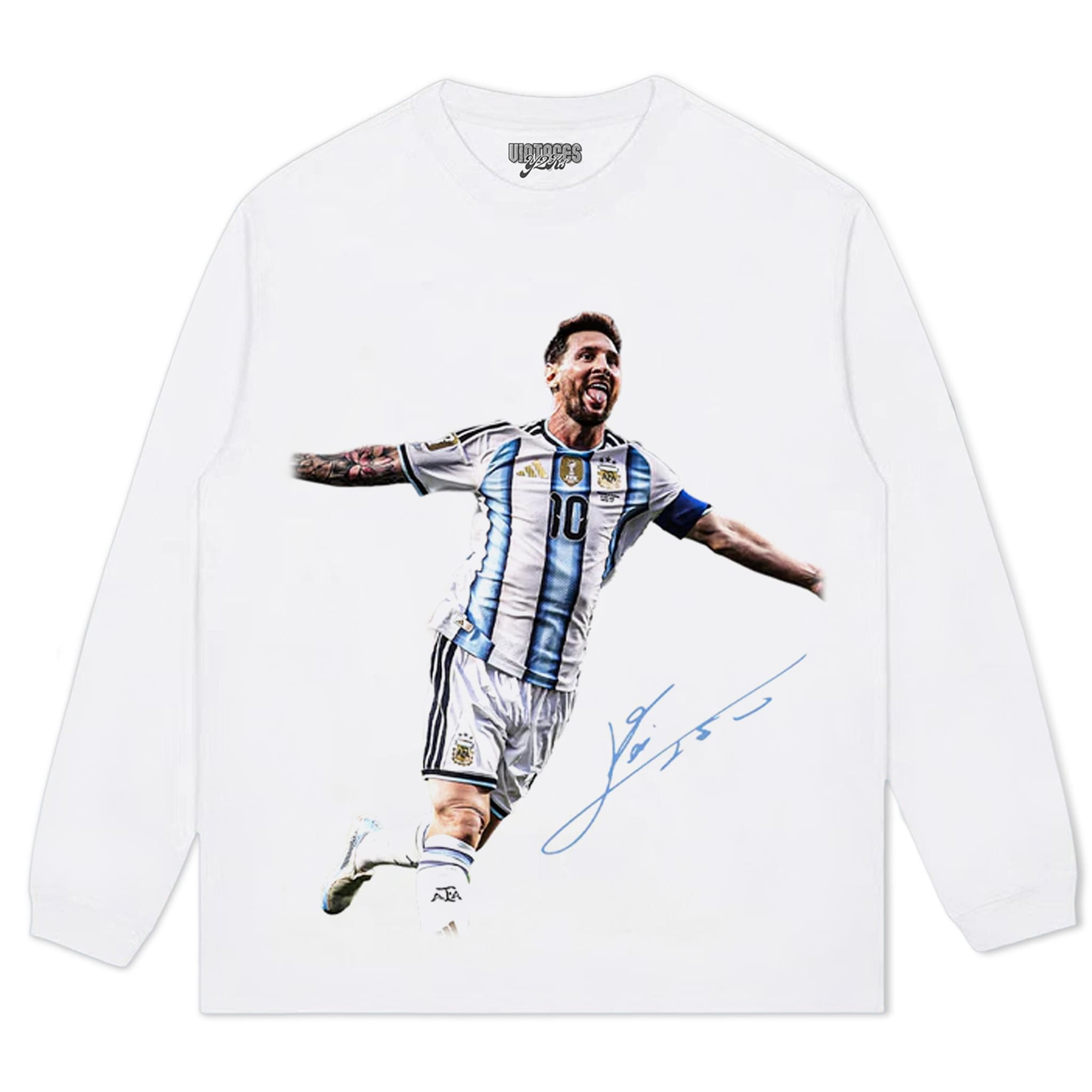 LEO MESSI - HAT TRICK TANK TOP & TEE & LONG SLEEVE & LAYERED LS & HOODIE