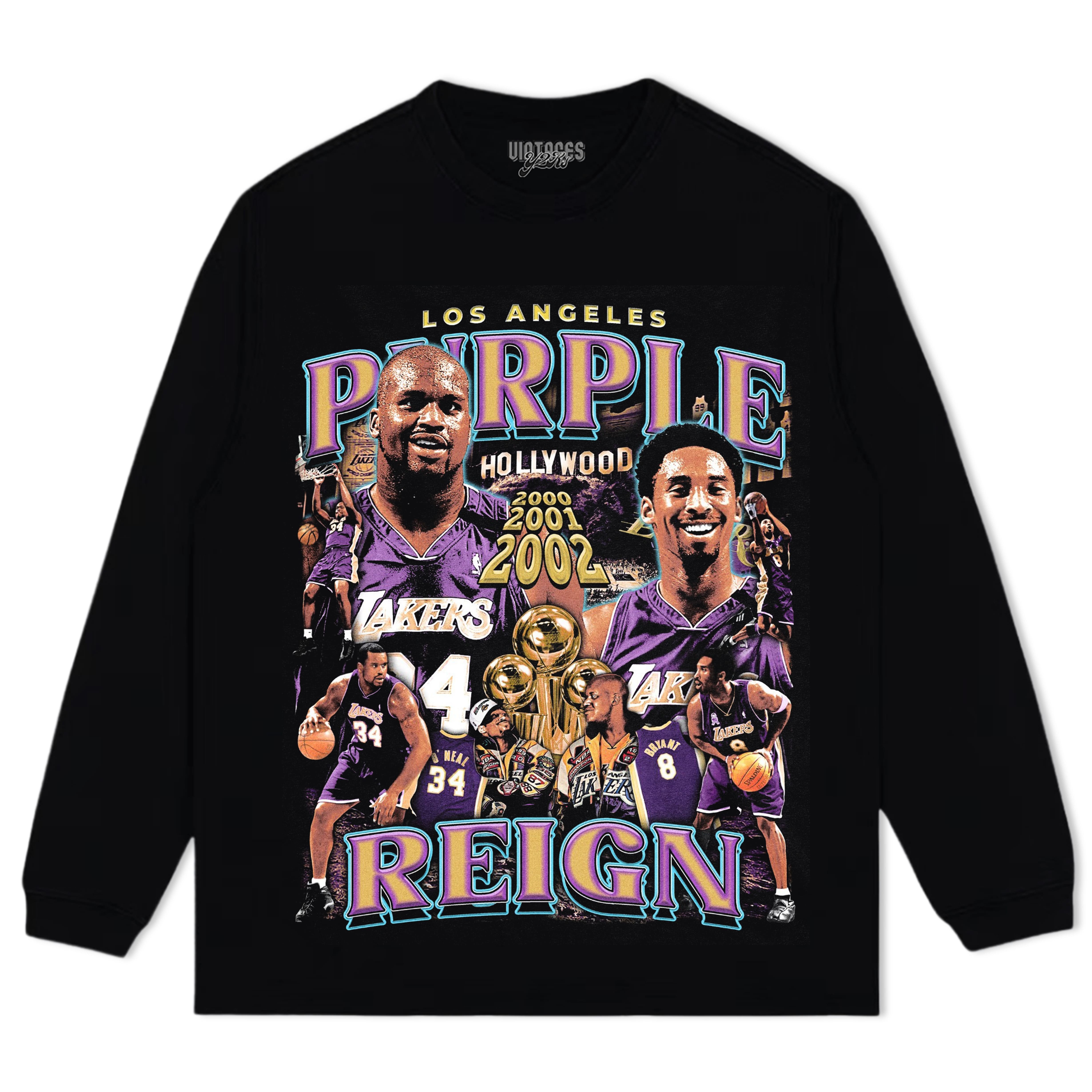 LOS ANGELES LAKERS & PURPLE REIGN VINTAGE TEE & LS & HOODIE