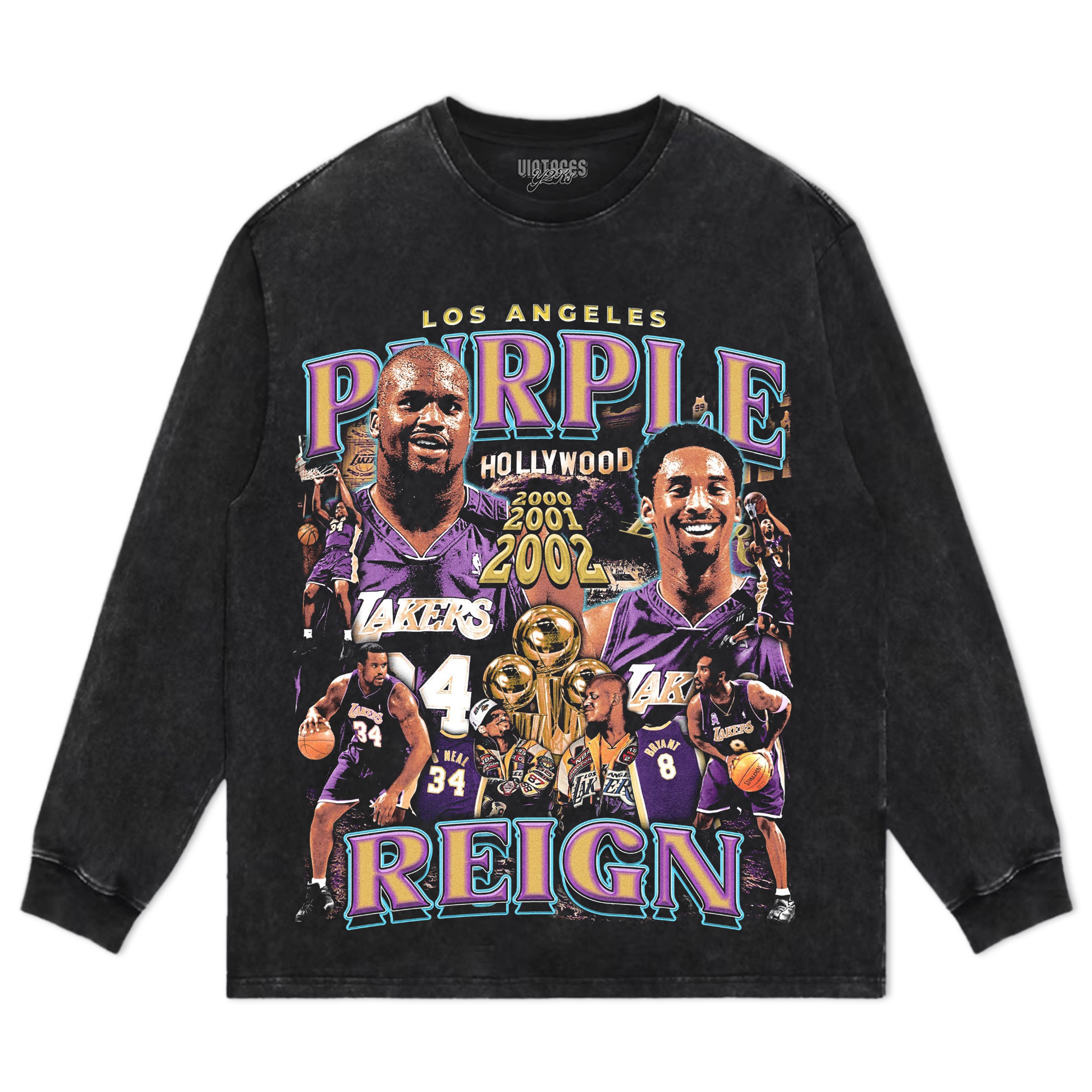LOS ANGELES LAKERS & PURPLE REIGN VINTAGE TEE & LS & HOODIE