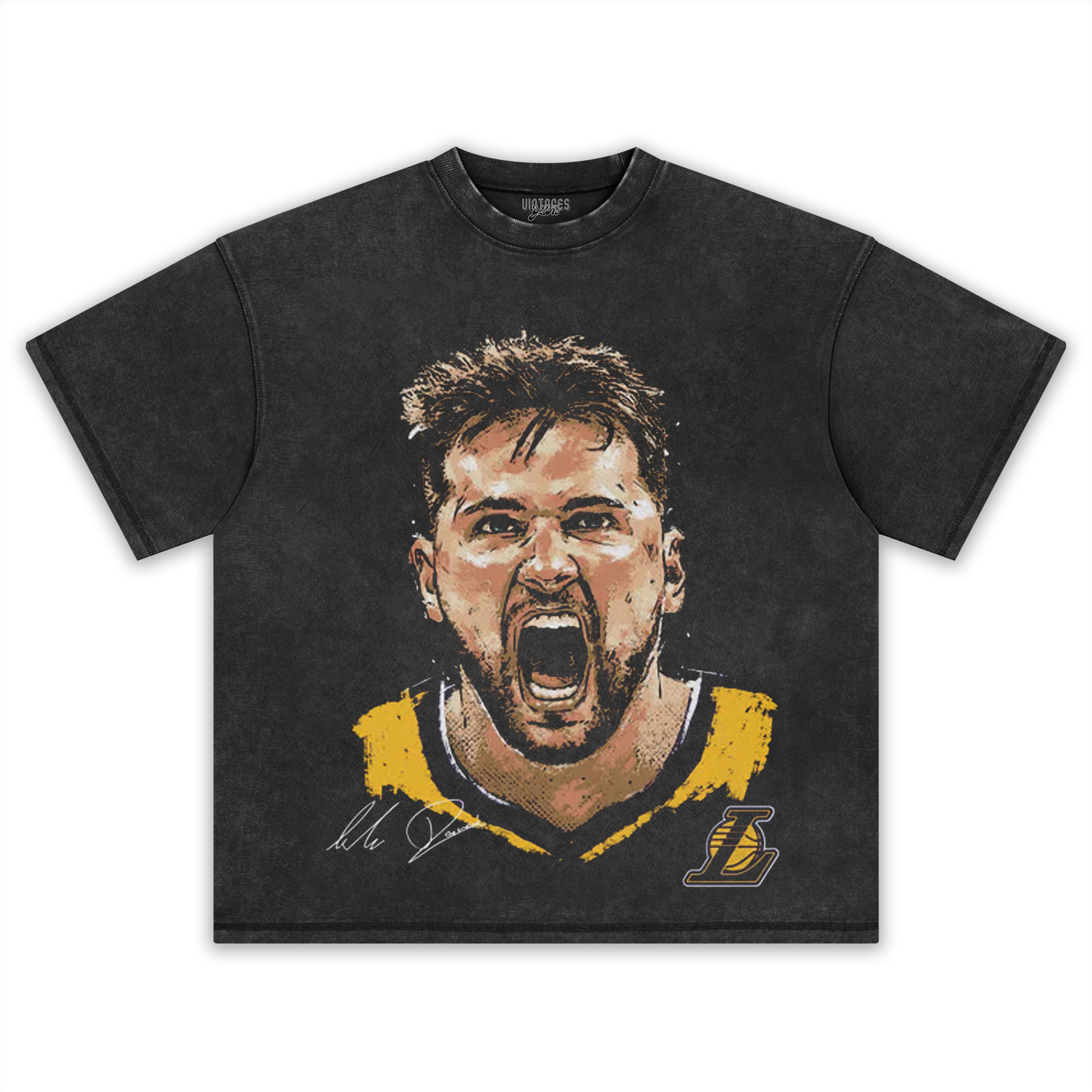 LUKA DONCIC LOS ANGELES LAKERS SCREAM TEE & LS & HOODIE