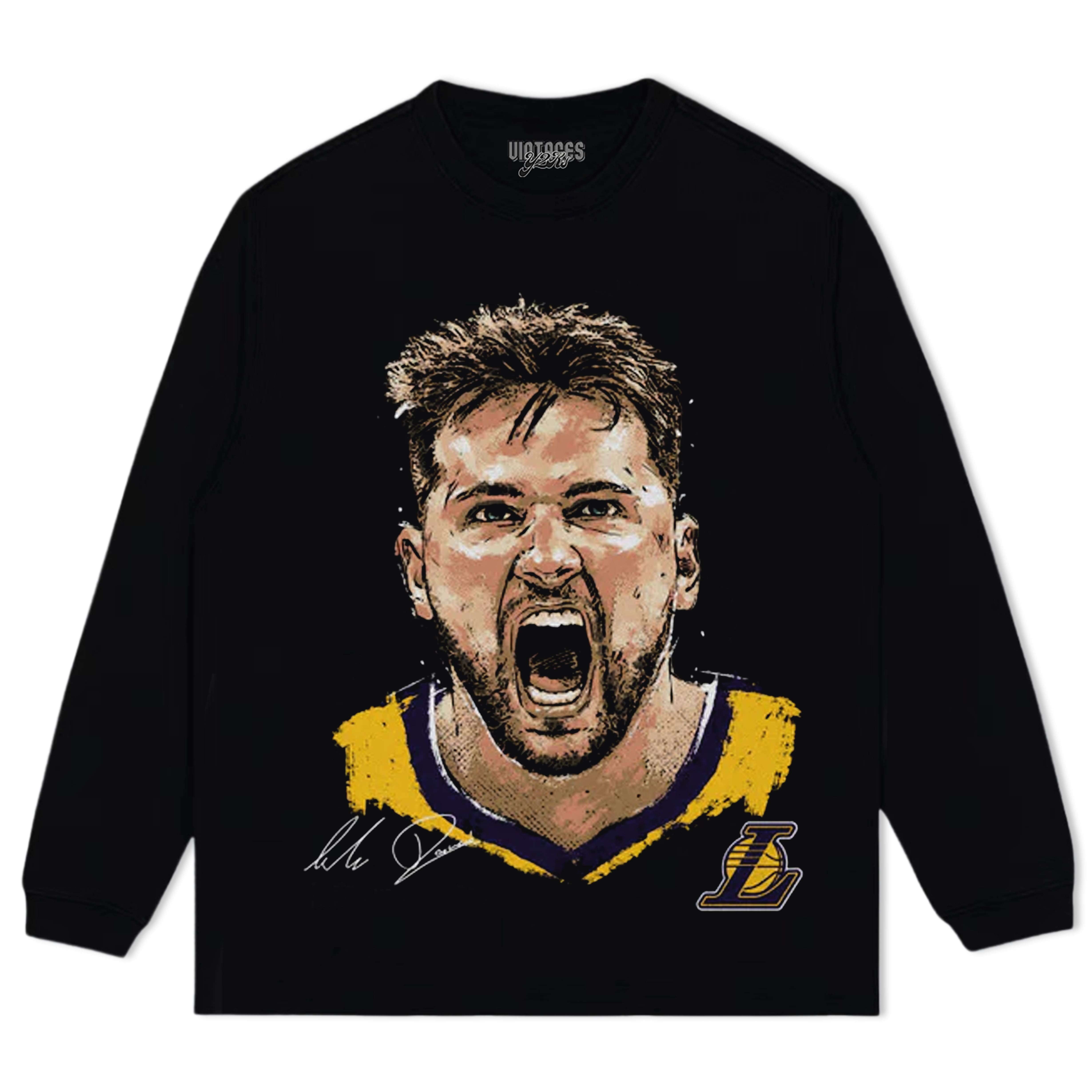 LUKA DONCIC LOS ANGELES LAKERS SCREAM TEE & LS & HOODIE