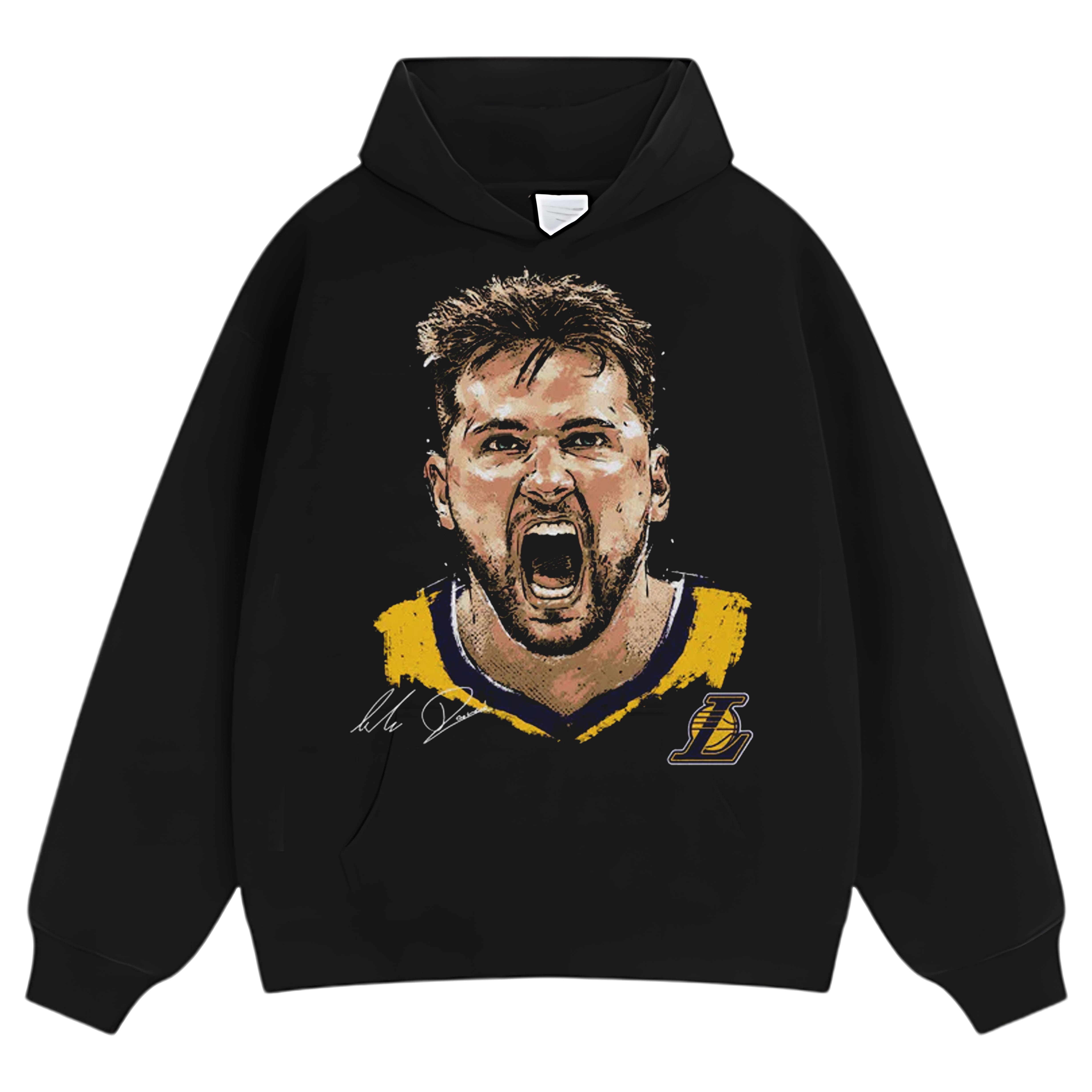 LUKA DONCIC LOS ANGELES LAKERS SCREAM TEE & LS & HOODIE