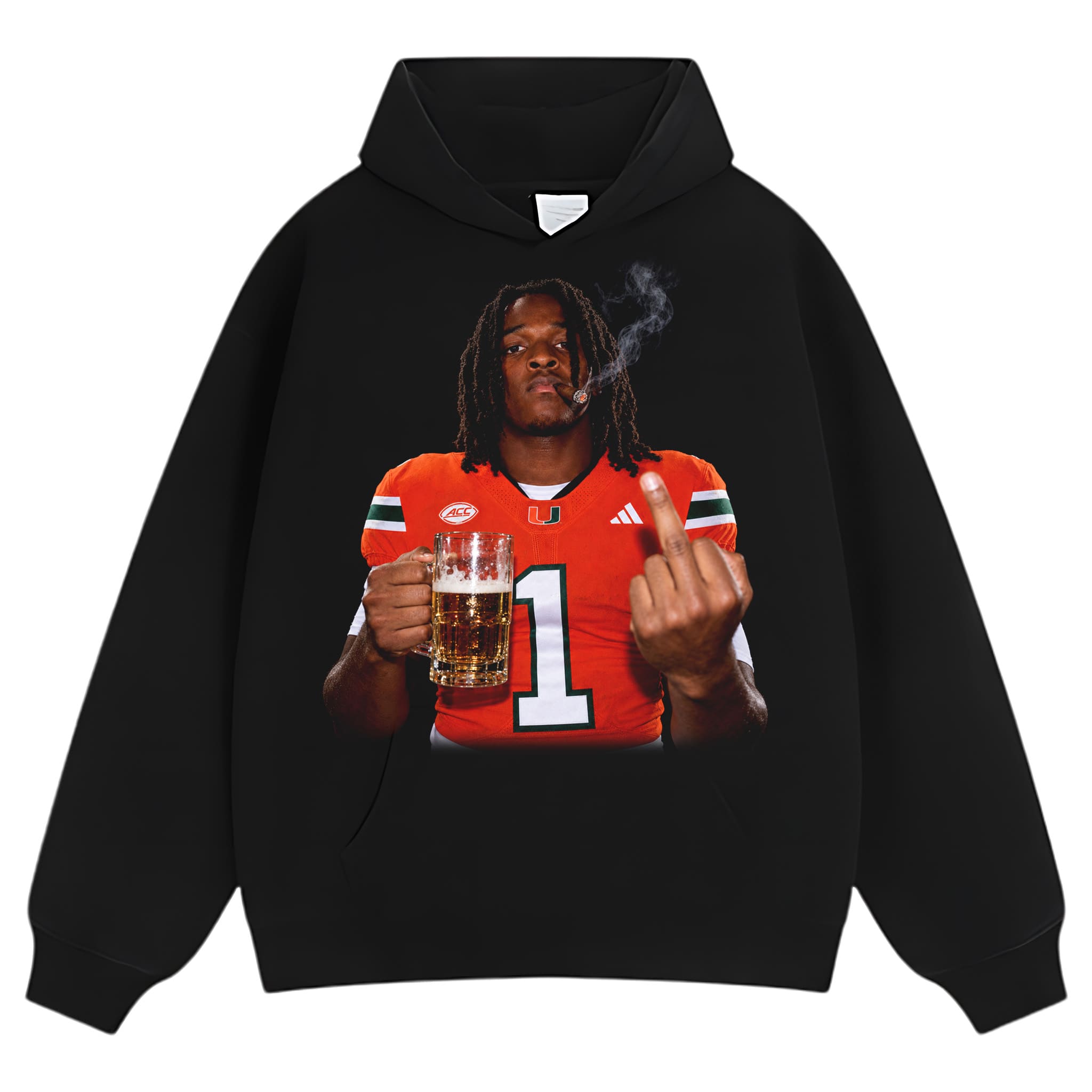 MALACHI TONEY - MIDDLE FINGER TANK TOP & TEE & LONG SLEEVE & LAYERED LS & HOODIE