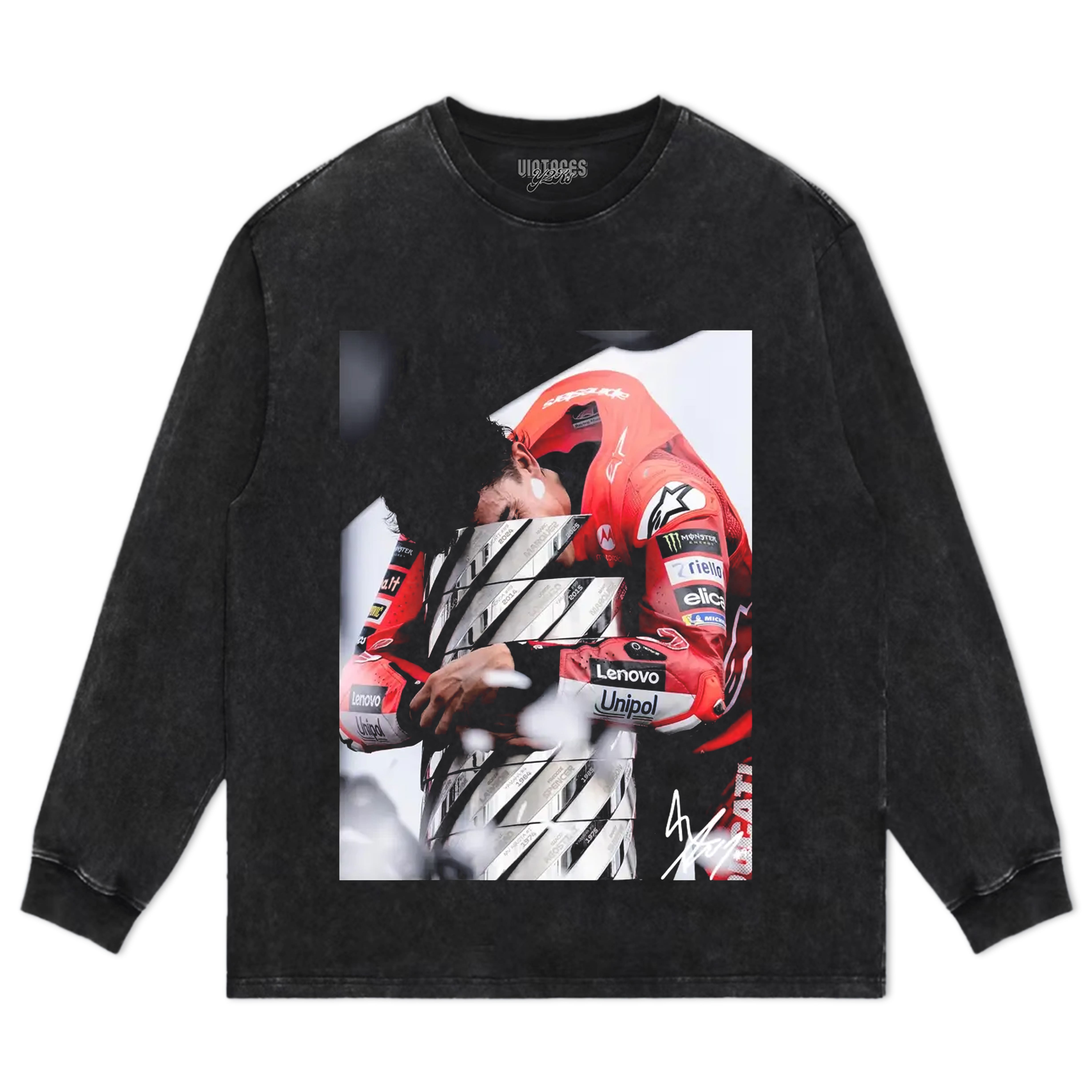 MARC MARQUEZ WITH CHAMPION TEE & LS & HOODIE