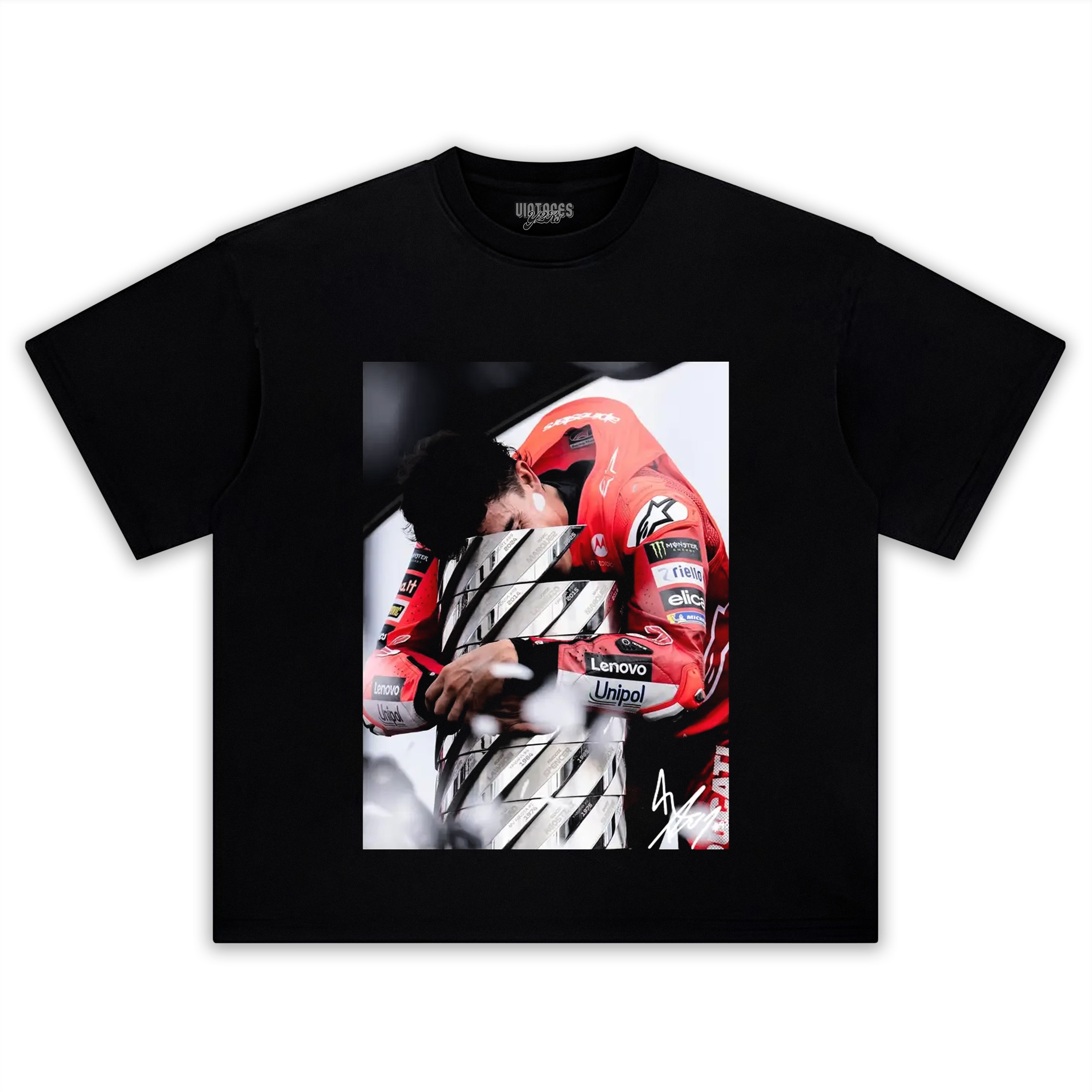 MARC MARQUEZ WITH CHAMPION TEE & LS & HOODIE