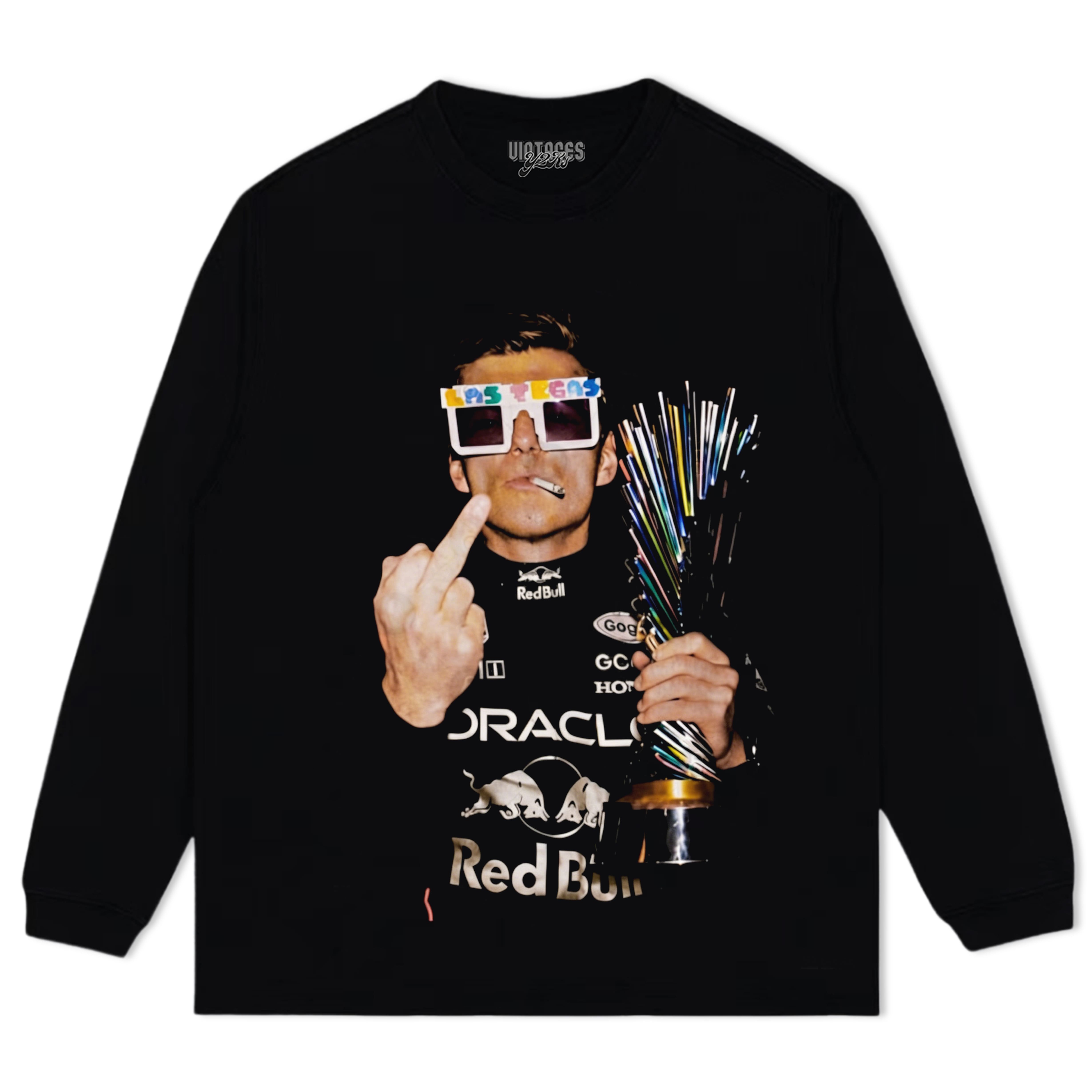 MAX VERSTAPPEN 2026 MIDDLE FINGER TANK TOP & TEE & LONG SLEEVE & LAYERED LS & HOODIE