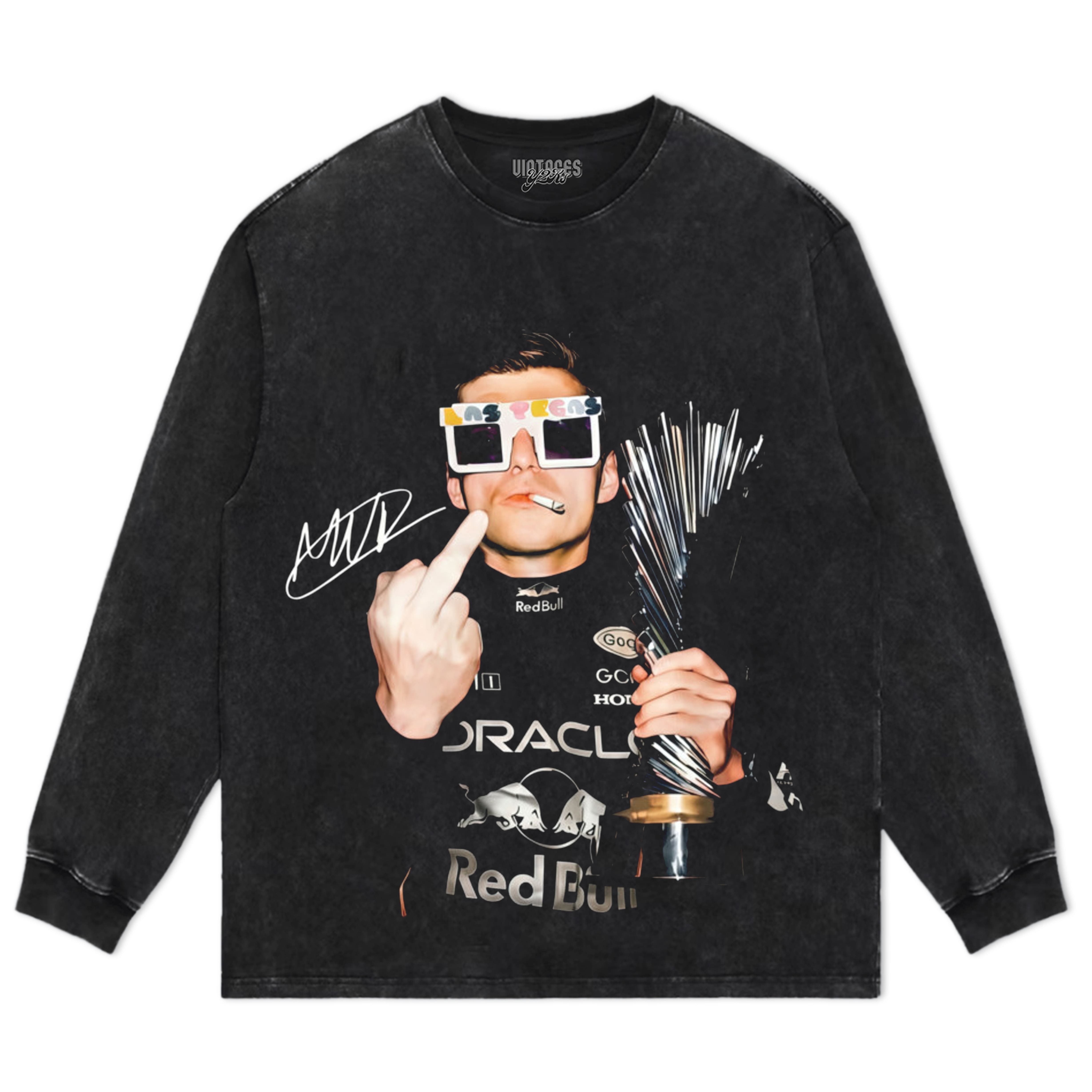 MAX VERSTAPPEN 2026 MIDDLE FINGER V2 TANK TOP & TEE & LONG SLEEVE & LAYERED LS & HOODIE