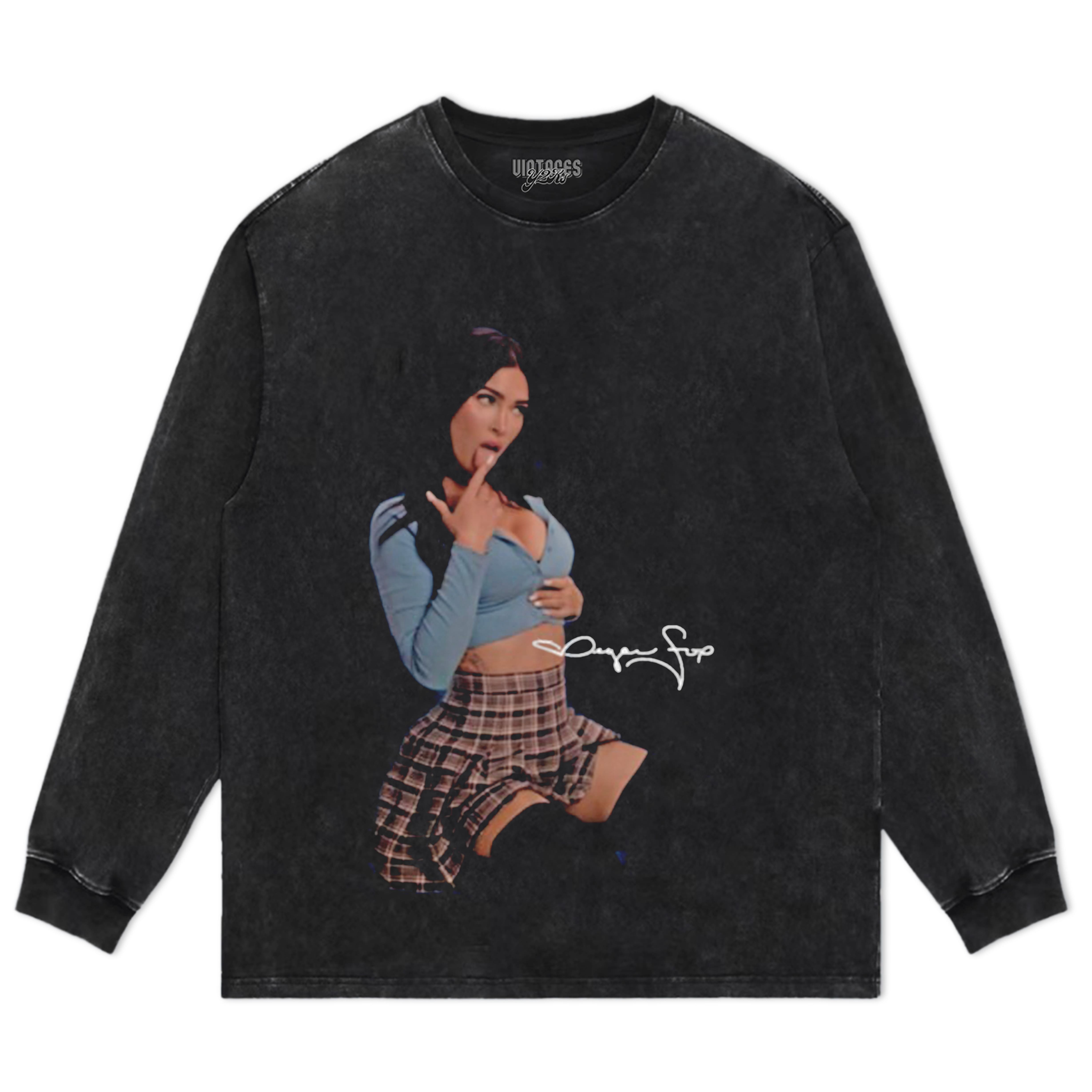MEGAN FOX SEXY SIGNATURE TANK TOP & TEE & LONG SLEEVE & LAYERED LS & HOODIE