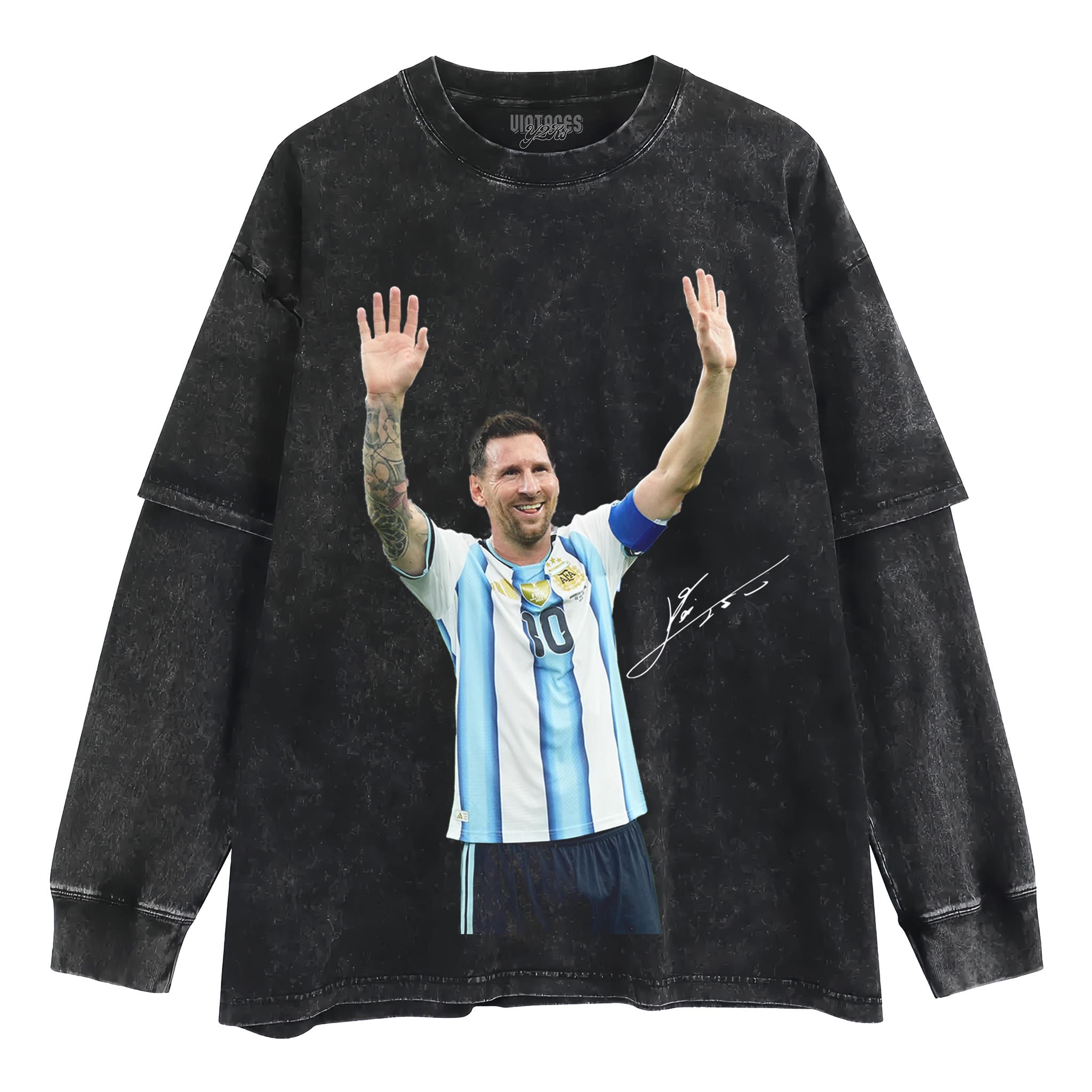MESSI - BREAKS WORLD CUP GOALS RECORD V2 TANK TOP & TEE & LONG SLEEVE & LAYERED LS & HOODIE