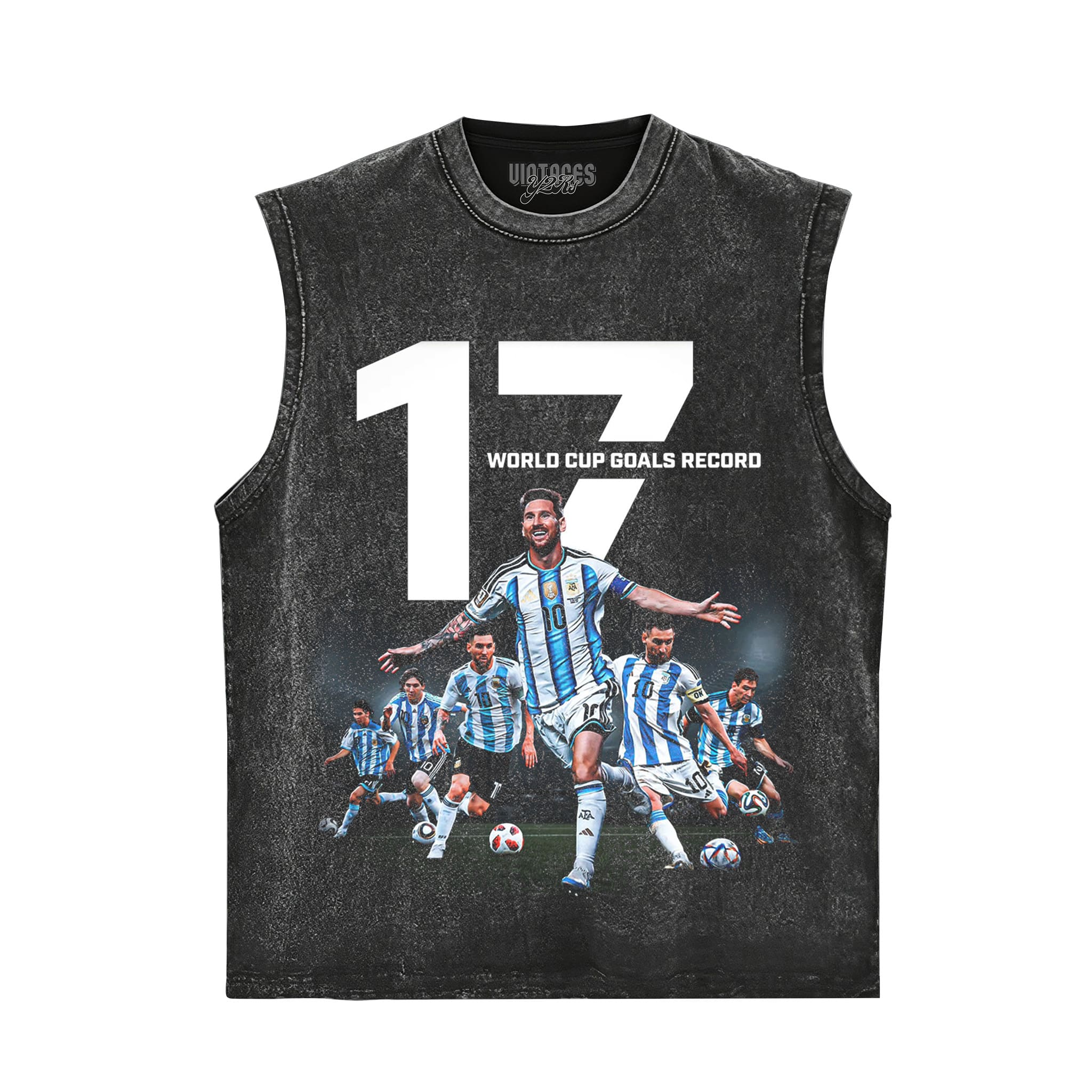MESSI WORLD CUP GOALS RECORD TANK TOP & TEE & LONG SLEEVE & LAYERED LS & HOODIE