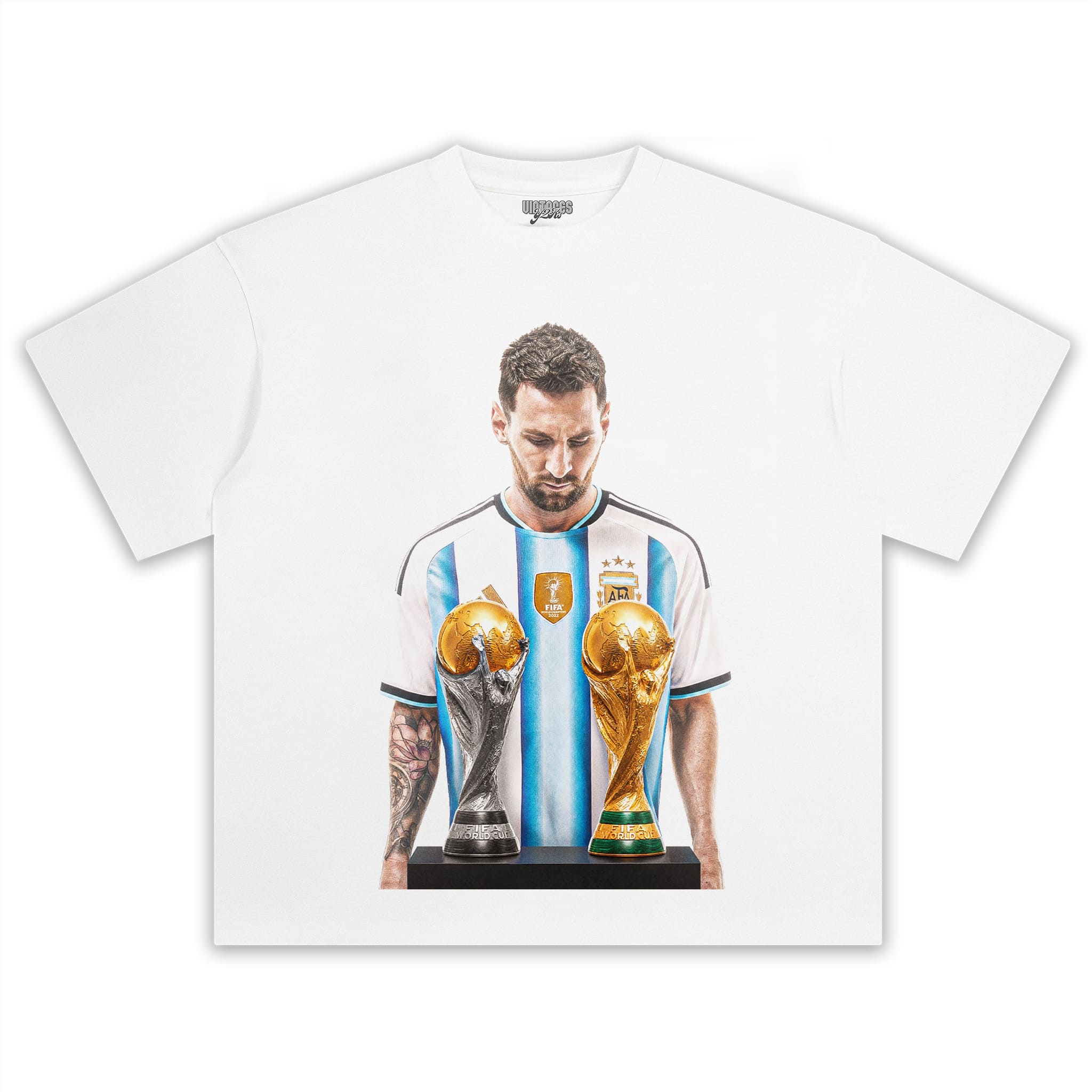 MESSI - FIFA WORLD CUP TROPHY TANK TOP & TEE & LONG SLEEVE & LAYERED LS & HOODIE