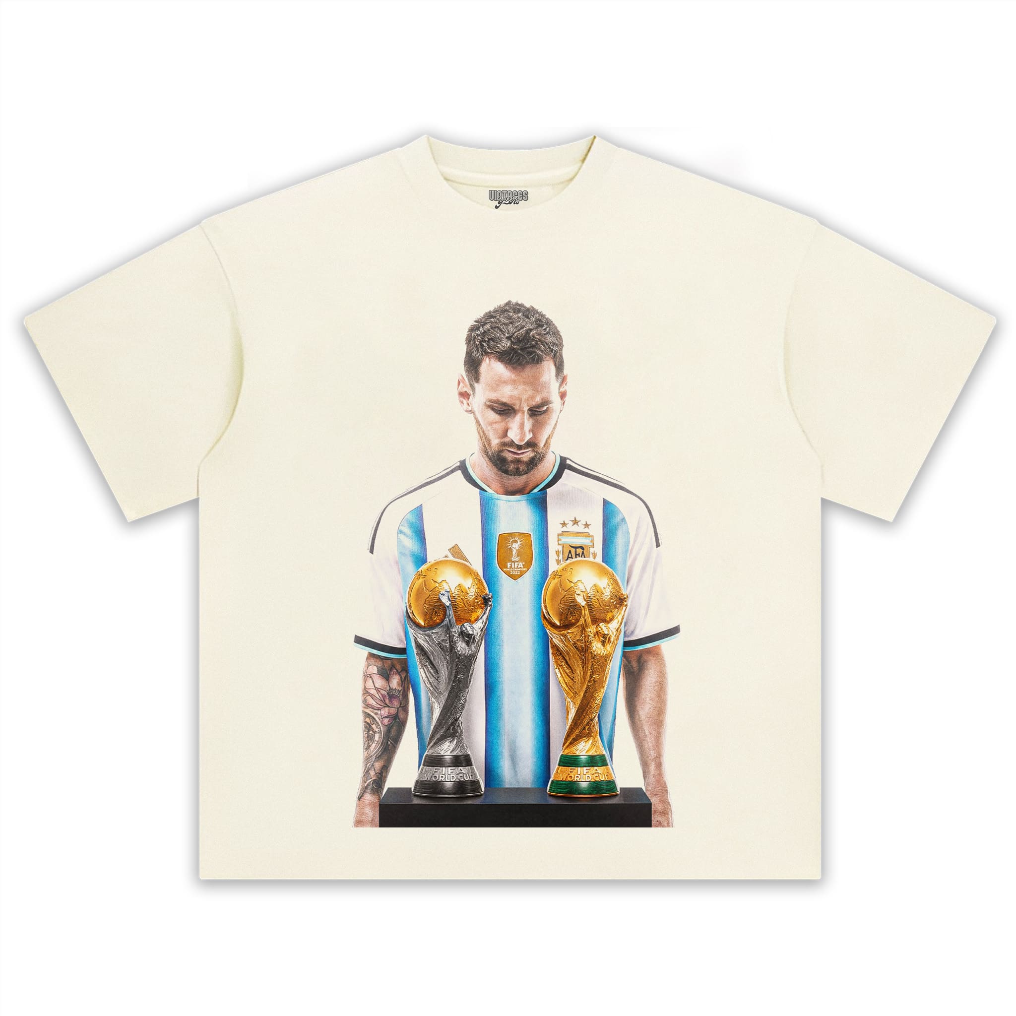 MESSI - FIFA WORLD CUP TROPHY TANK TOP & TEE & LONG SLEEVE & LAYERED LS & HOODIE