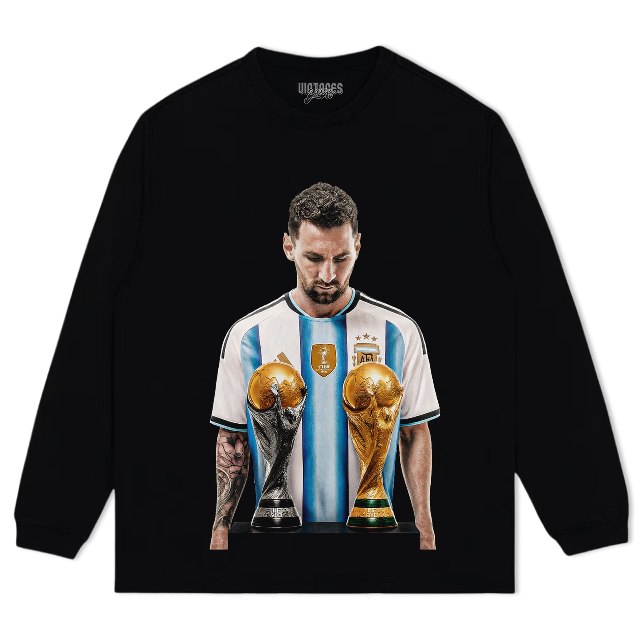 MESSI - FIFA WORLD CUP TROPHY TANK TOP & TEE & LONG SLEEVE & LAYERED LS & HOODIE