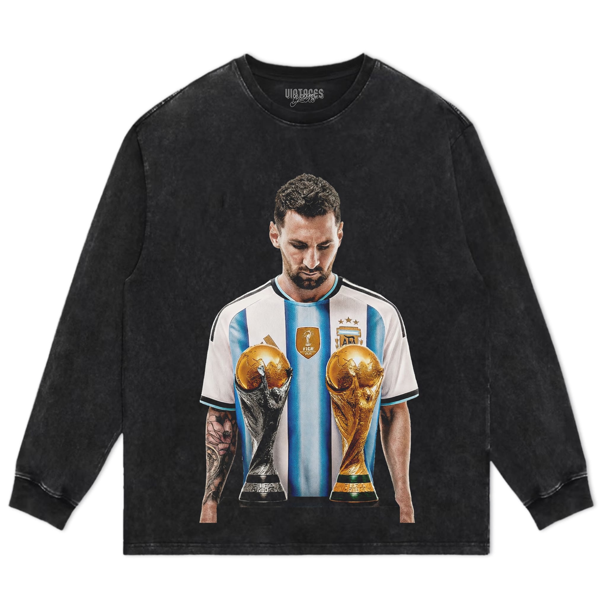 MESSI - FIFA WORLD CUP TROPHY TANK TOP & TEE & LONG SLEEVE & LAYERED LS & HOODIE