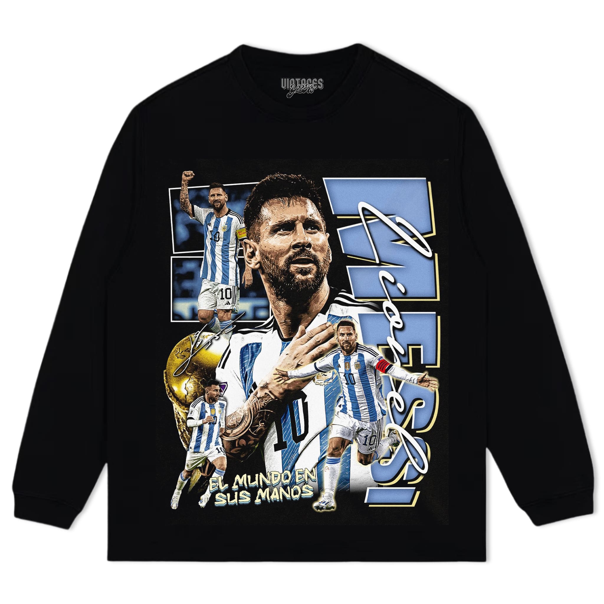 MESSI - GOAT V2 TANK TOP & TEE & LONG SLEEVE & LAYERED LS & HOODIE