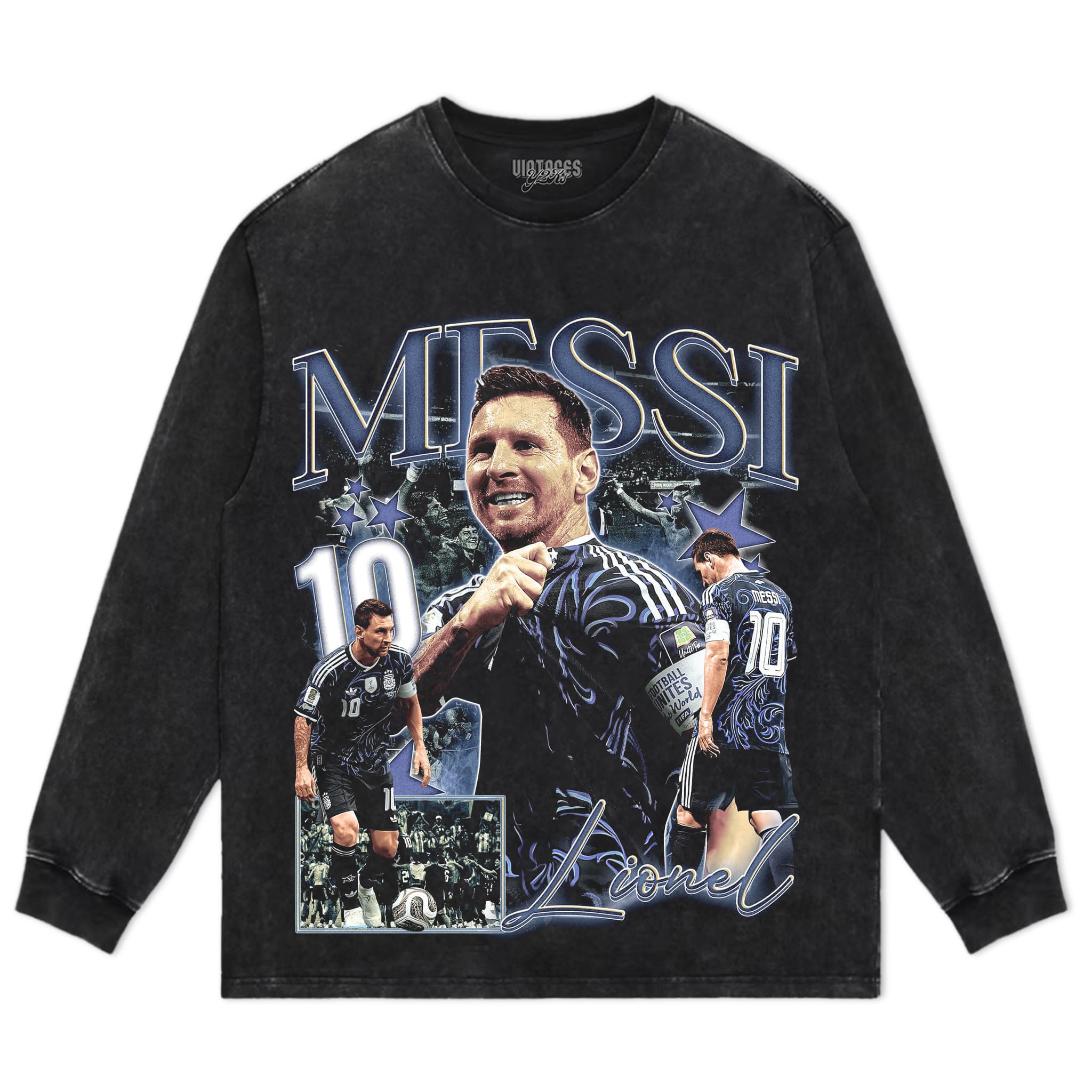 MESSI - GOAT V4 TANK TOP & TEE & LONG SLEEVE & LAYERED LS & HOODIE