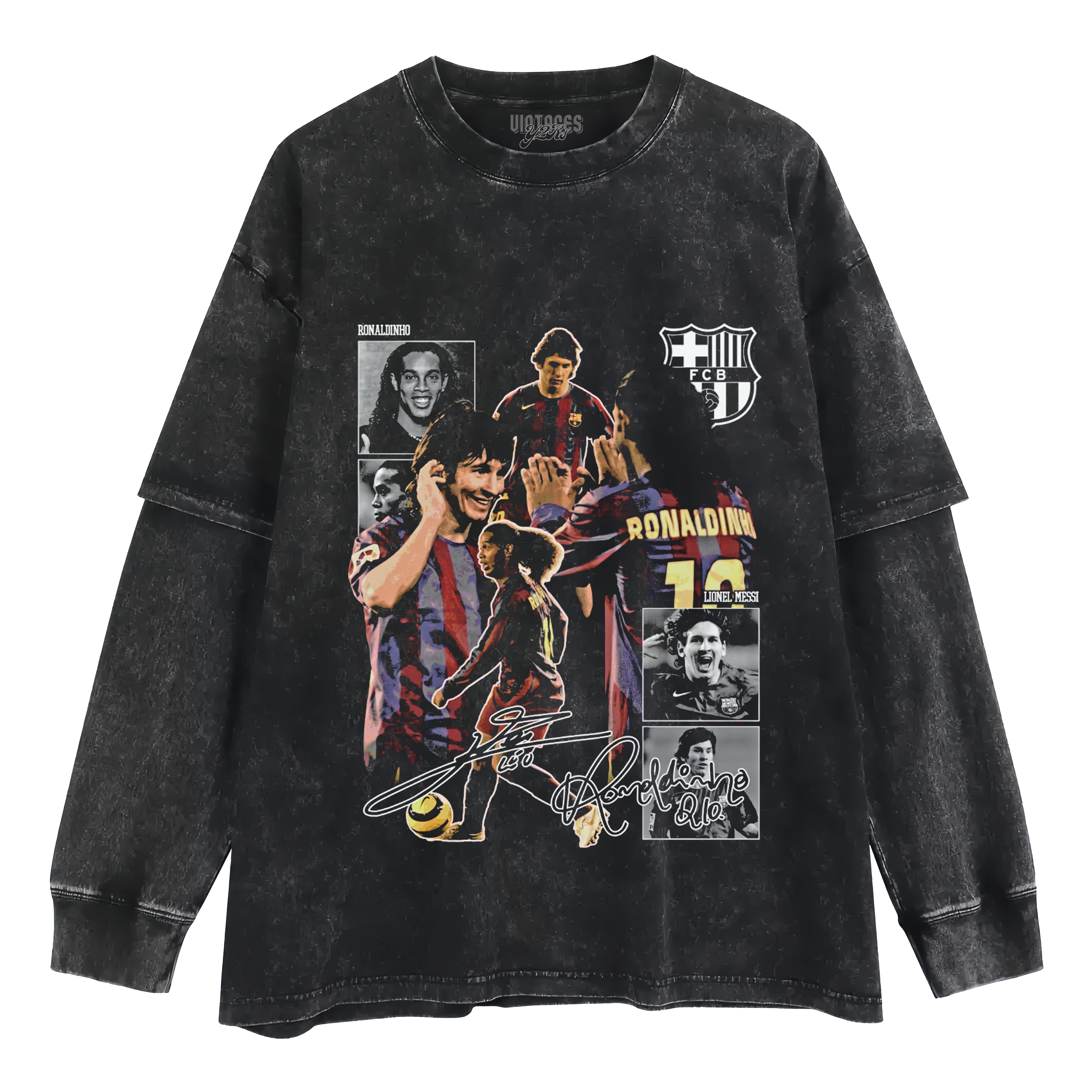 MESSI & RONALDINHO DUO TANK TOP & TEE & LONG SLEEVE & LAYERED LS & HOODIE