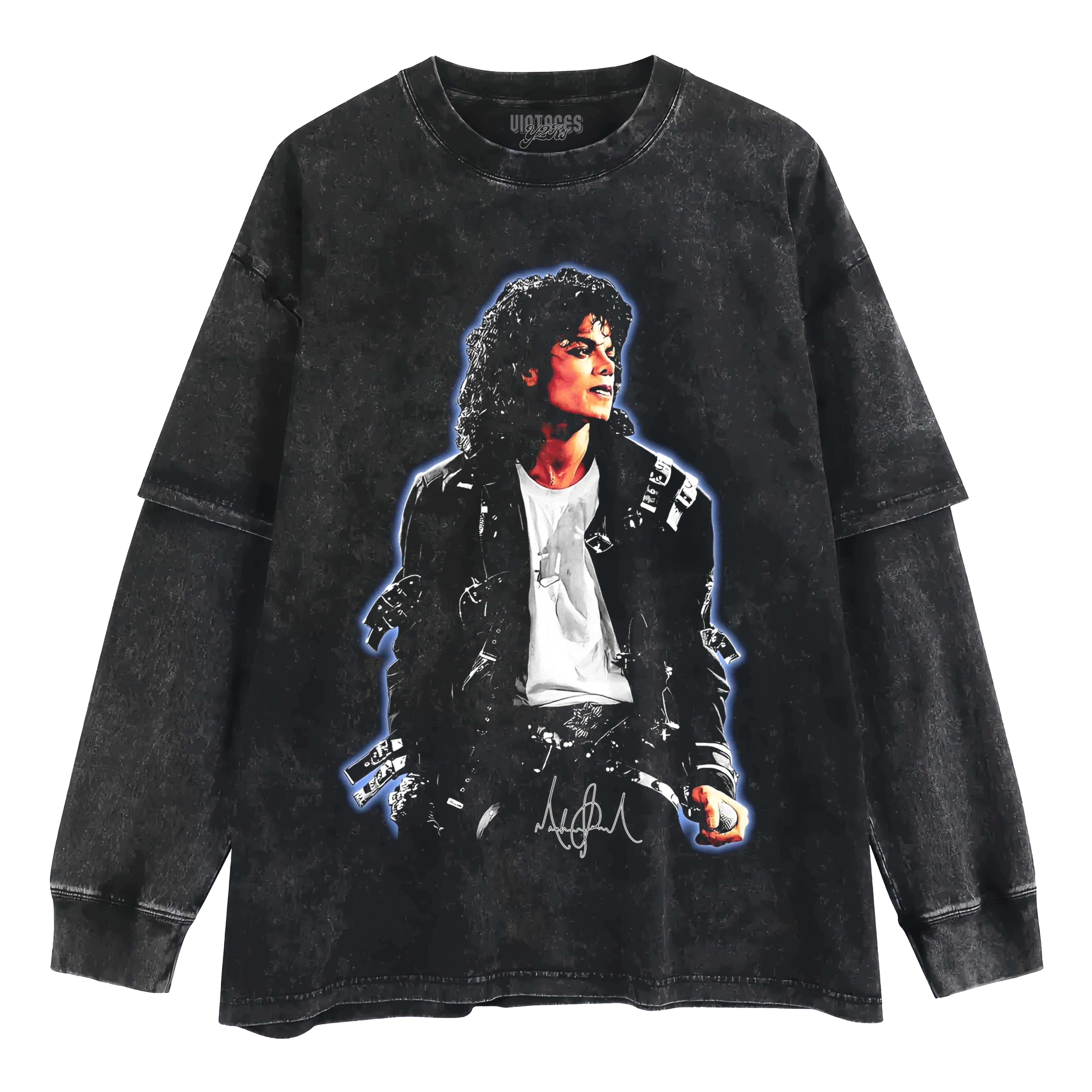 MICHAEL JACKSON ICY EXCLUSIVE LAYERED LONG SLEEVE