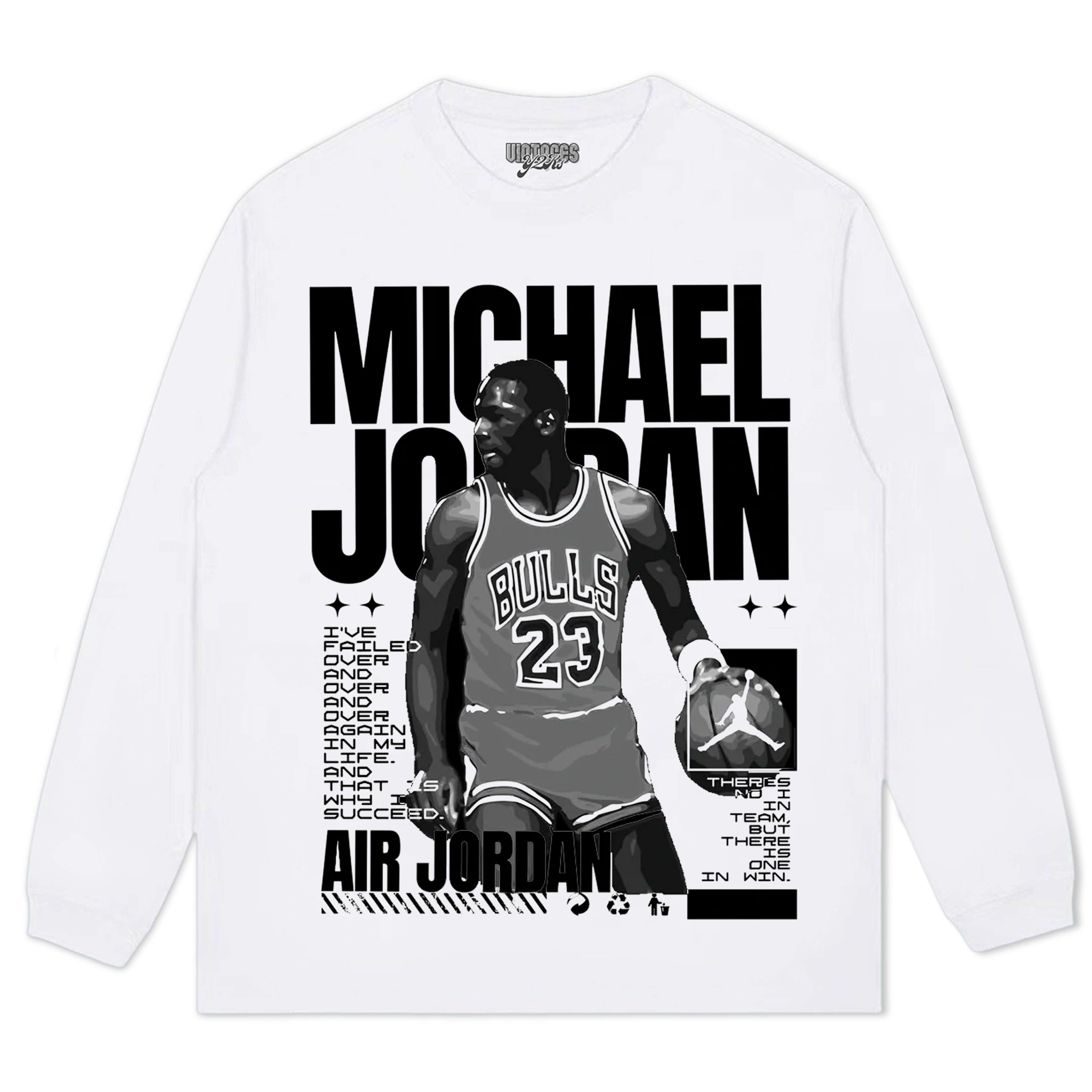 MICHAEL JORDAN VINTAGE TEE V4 & LS & HOODIE