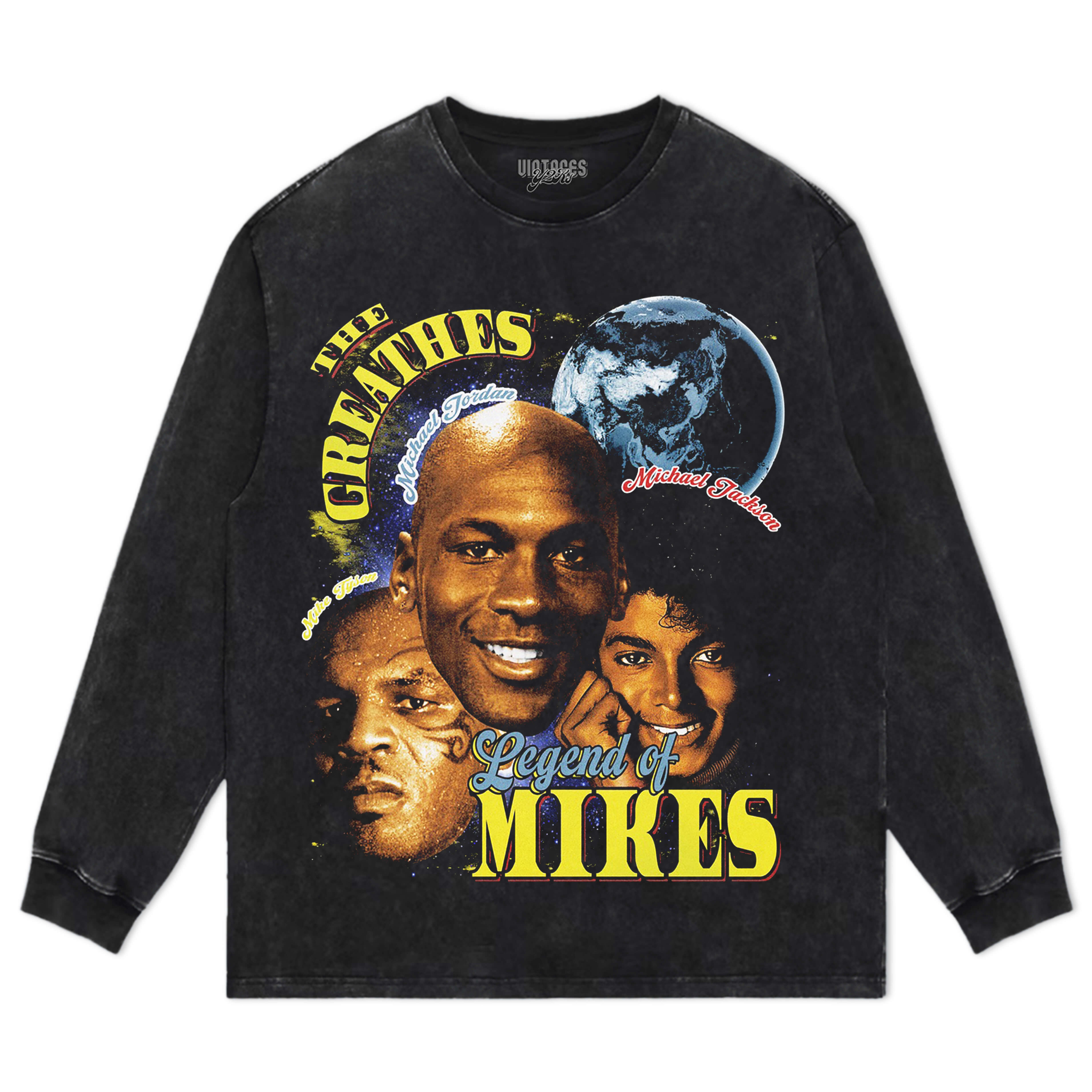 MICHAEL JORDAN & MICHAEL JACKSON & MIKE TYSON VINTAGE 90S TEE & LS & HOODIE