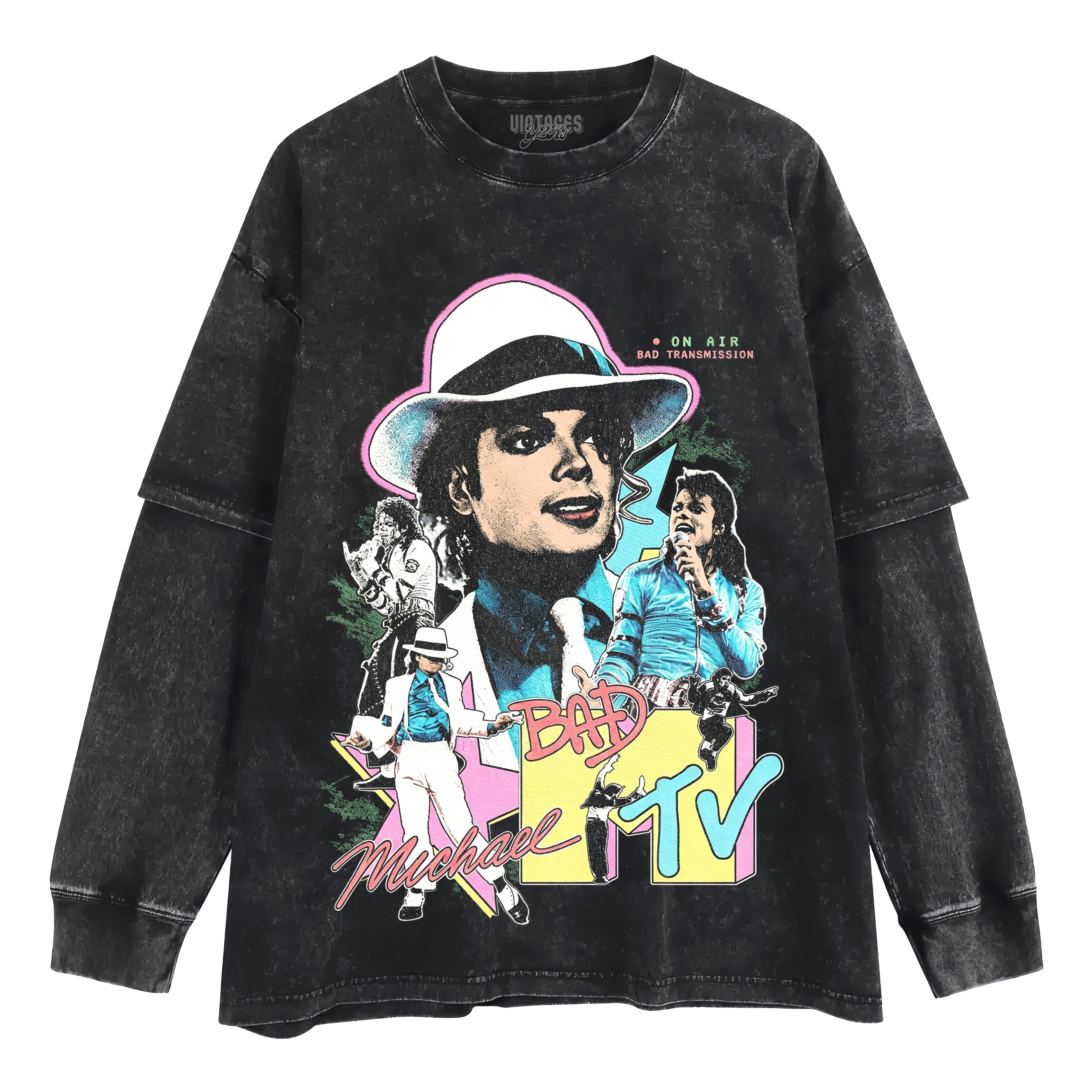 MICHAEL JACKSON KING OF POP V3 TANK TOP & TEE & LONG SLEEVE & LAYERED LS & HOODIE
