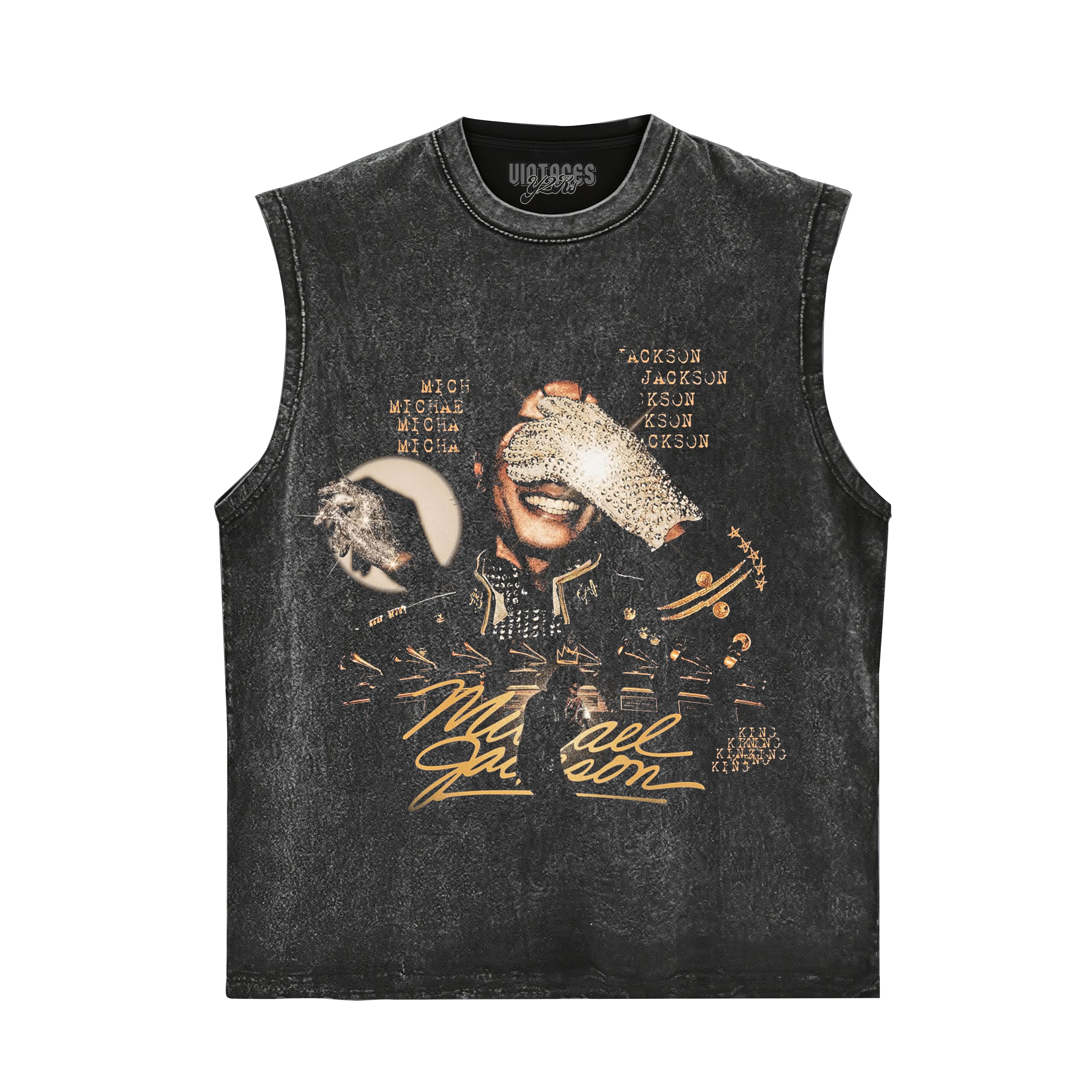 MICHAEL JACKSON KING OF POP VINTAGE TANK TOP & TEE & LONG SLEEVE & LAYERED LS & HOODIE