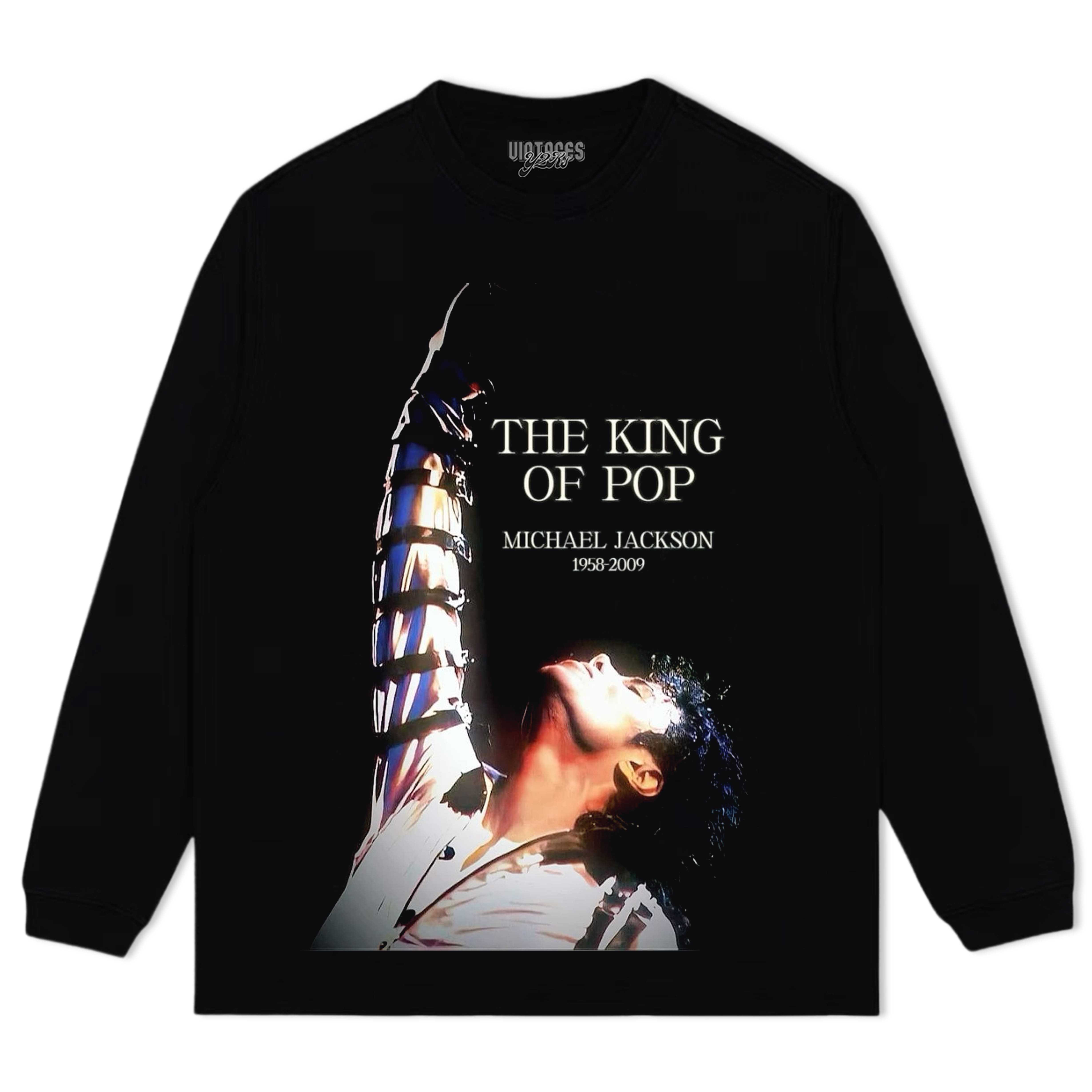 MICHAEL JACKSON THE KING OF POP TEE & LS & HOODIE