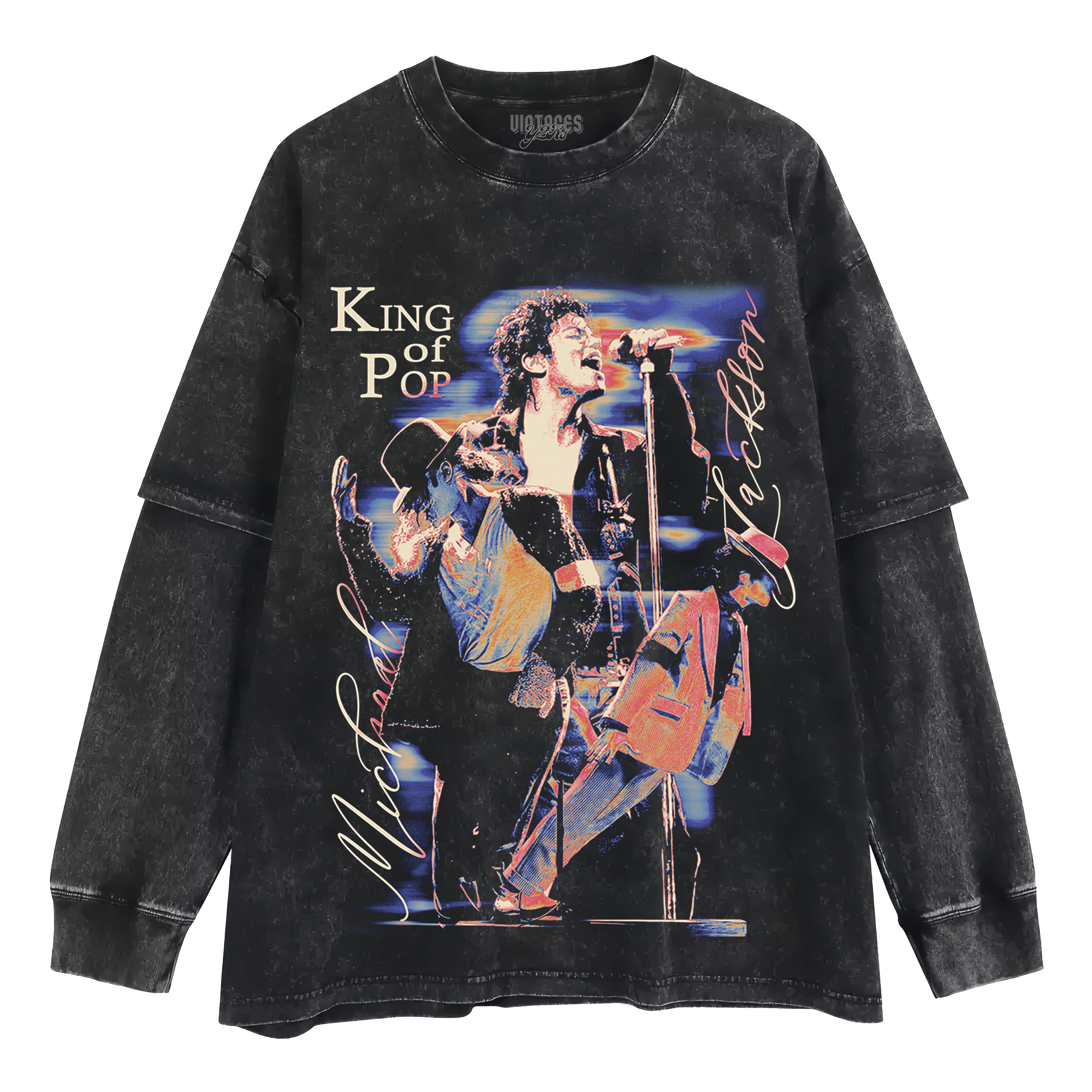MICHAEL JACKSON VINTAGE VI 3 TANK TOP & TEE & LONG SLEEVE & LAYERED LS & HOODIE