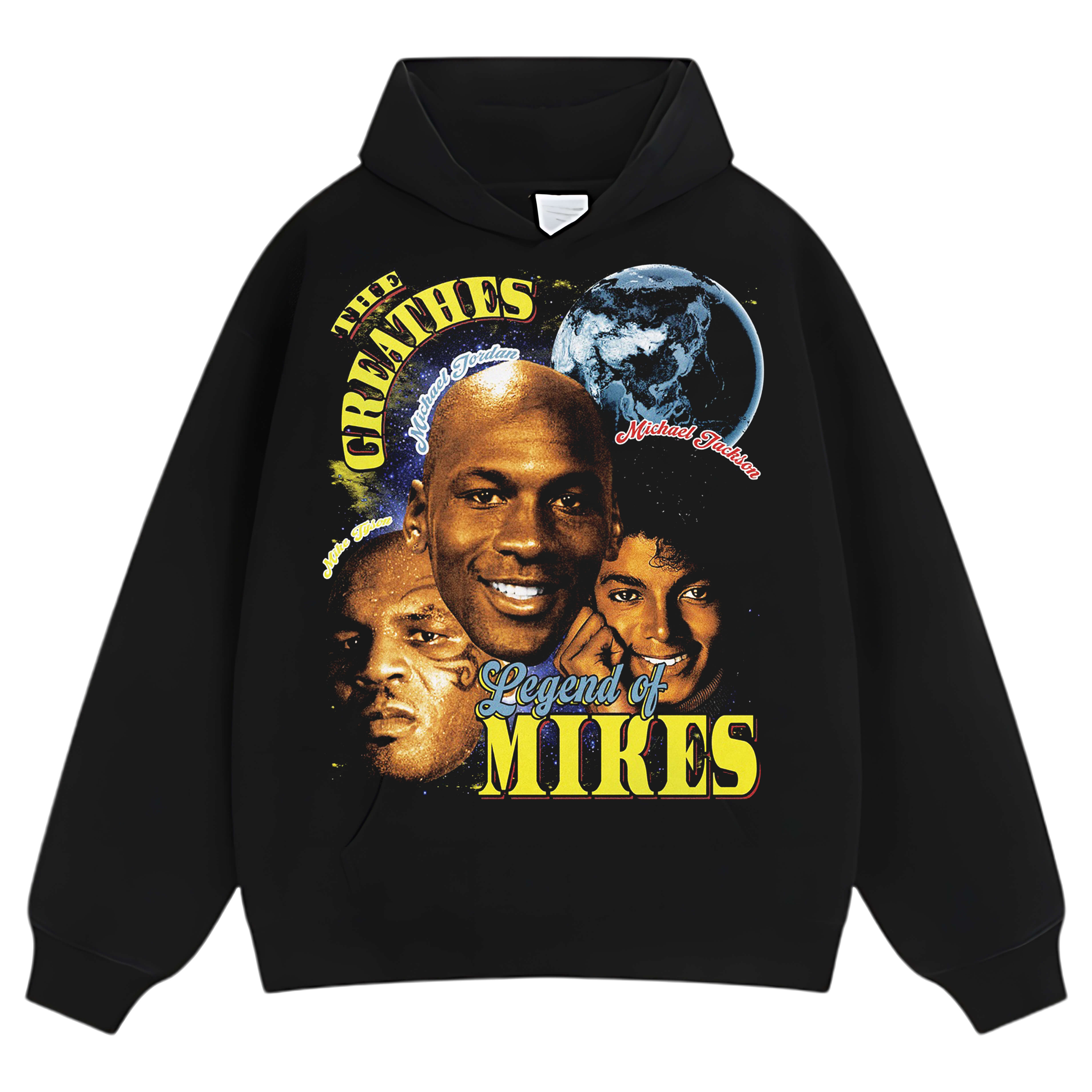 MICHAEL JORDAN & MICHAEL JACKSON & MIKE TYSON VINTAGE 90S TEE & LS & HOODIE
