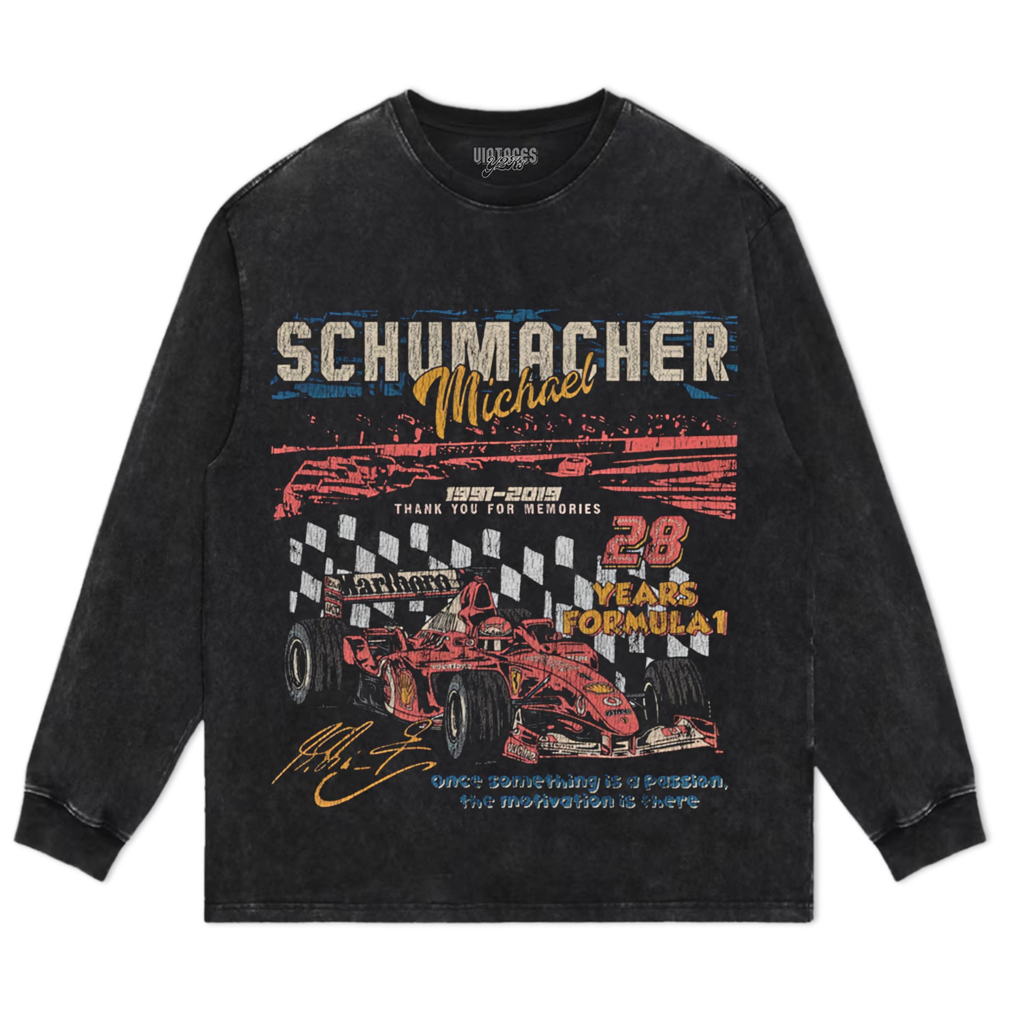 MICHAEL SCHUMACHER 28 YEARS FORMULA 1 TANK TOP & TEE & LONG SLEEVE & LAYERED LS & HOODIE
