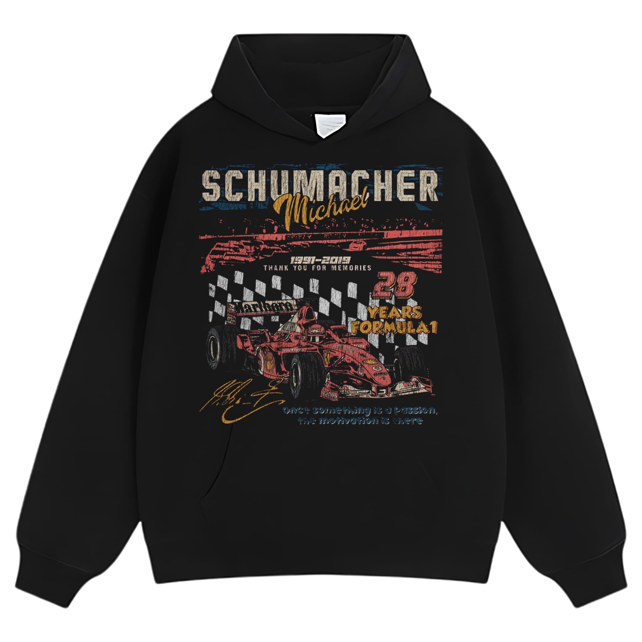 MICHAEL SCHUMACHER 28 YEARS FORMULA 1 TANK TOP & TEE & LONG SLEEVE & LAYERED LS & HOODIE