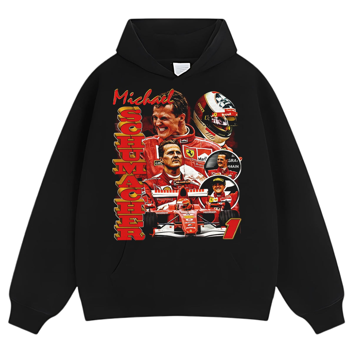 MICHAEL SCHUMACHER F1 RACING TANK TOP & TEE & LONG SLEEVE & LAYERED LS & HOODIE