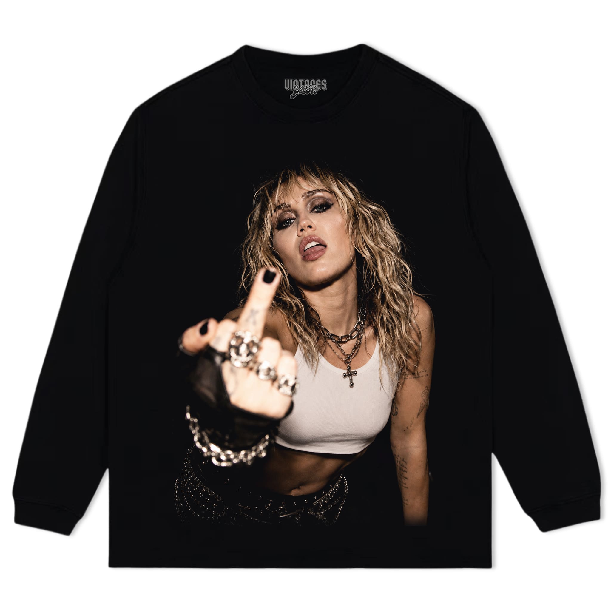 MILEY - MIDDLE FINGER TANK TOP & TEE & LONG SLEEVE & LAYERED LS & HOODIE