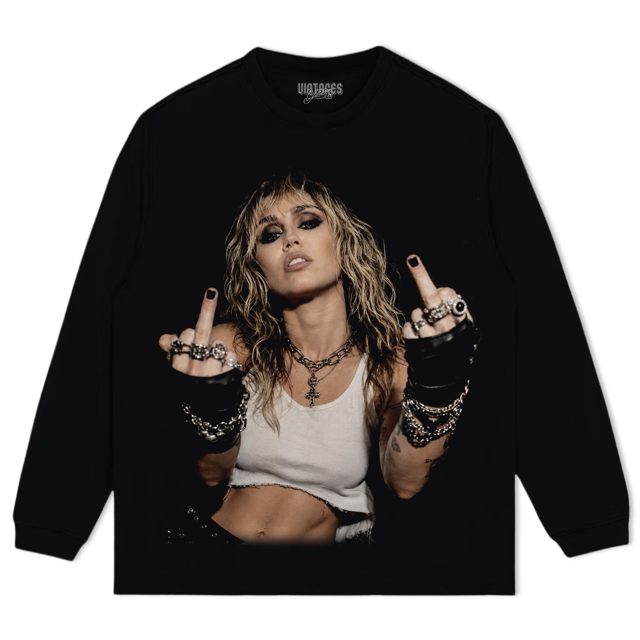 MILEY - MIDDLE FINGER V2 TANK TOP & TEE & LONG SLEEVE & LAYERED LS & HOODIE