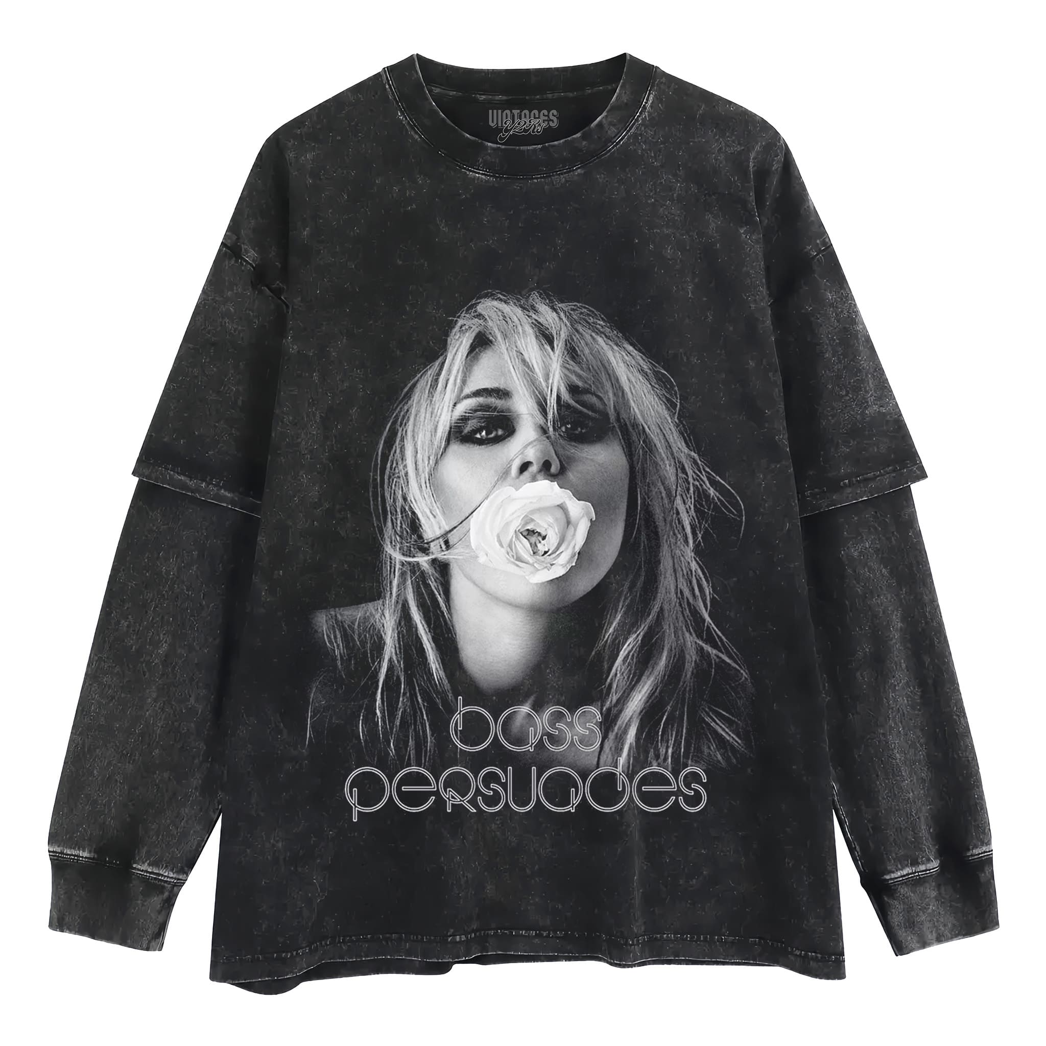 MILEY CYRUS & BASS PERSUADES TANK TOP & TEE & LONG SLEEVE & LAYERED LS & HOODIE