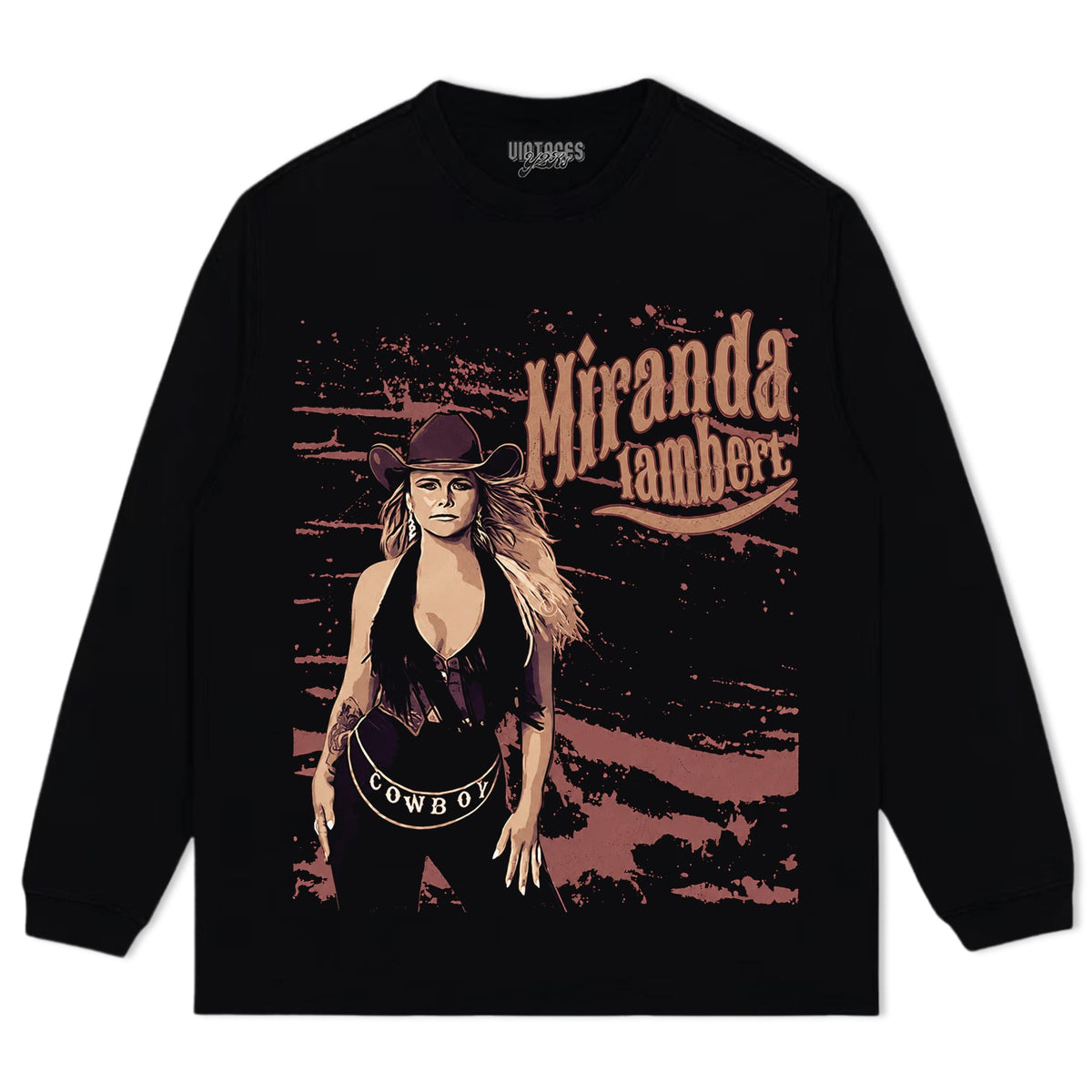 MIRANDA LAMBERT - BROWN VINTAGE TANK TOP & TEE & LONG SLEEVE & LAYERED LS & HOODIE