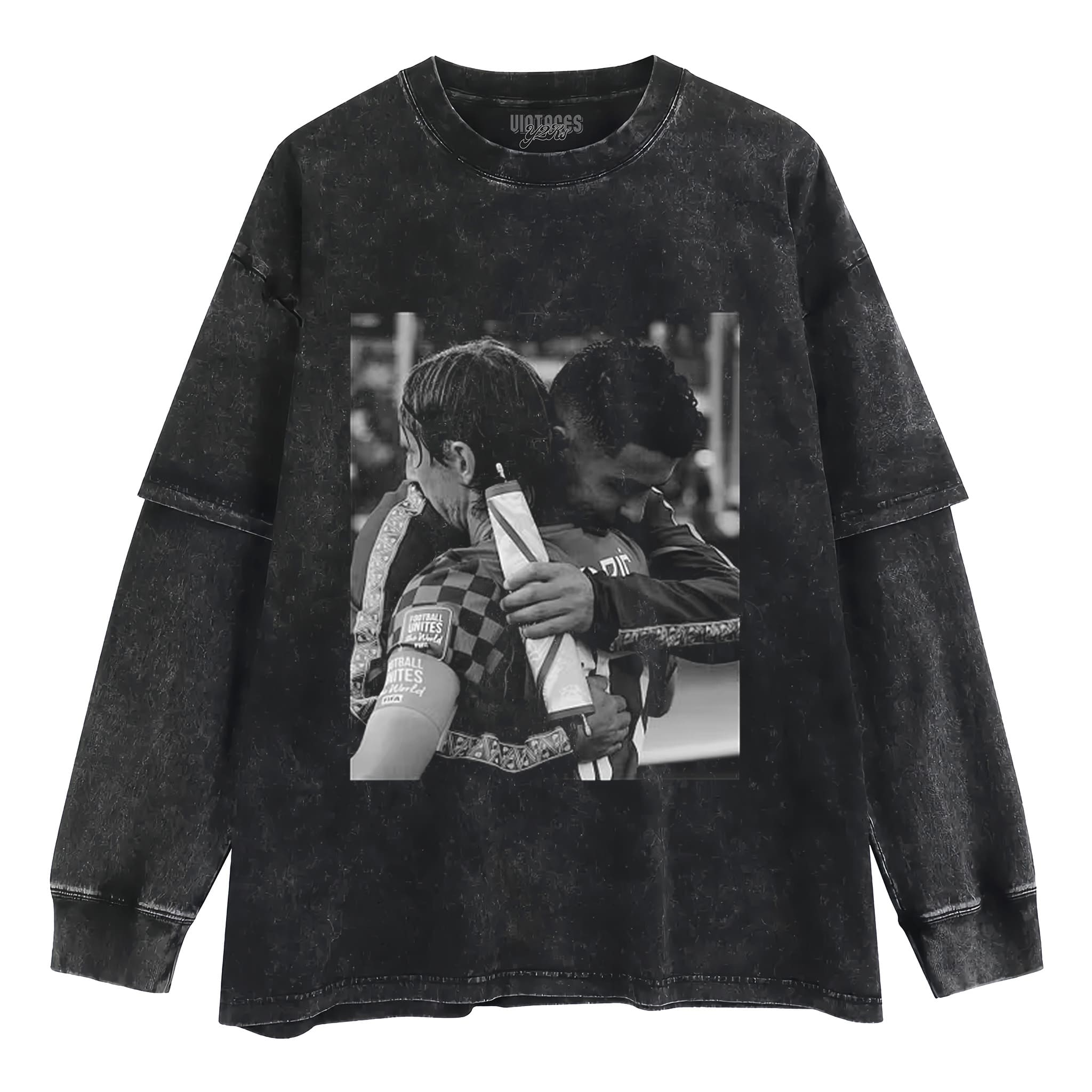 MODRIĆ & RONALDO FINAL FOOTBALL HUG MEMORIAL TANK TOP & TEE & LONG SLEEVE & LAYERED LS & HOODIE
