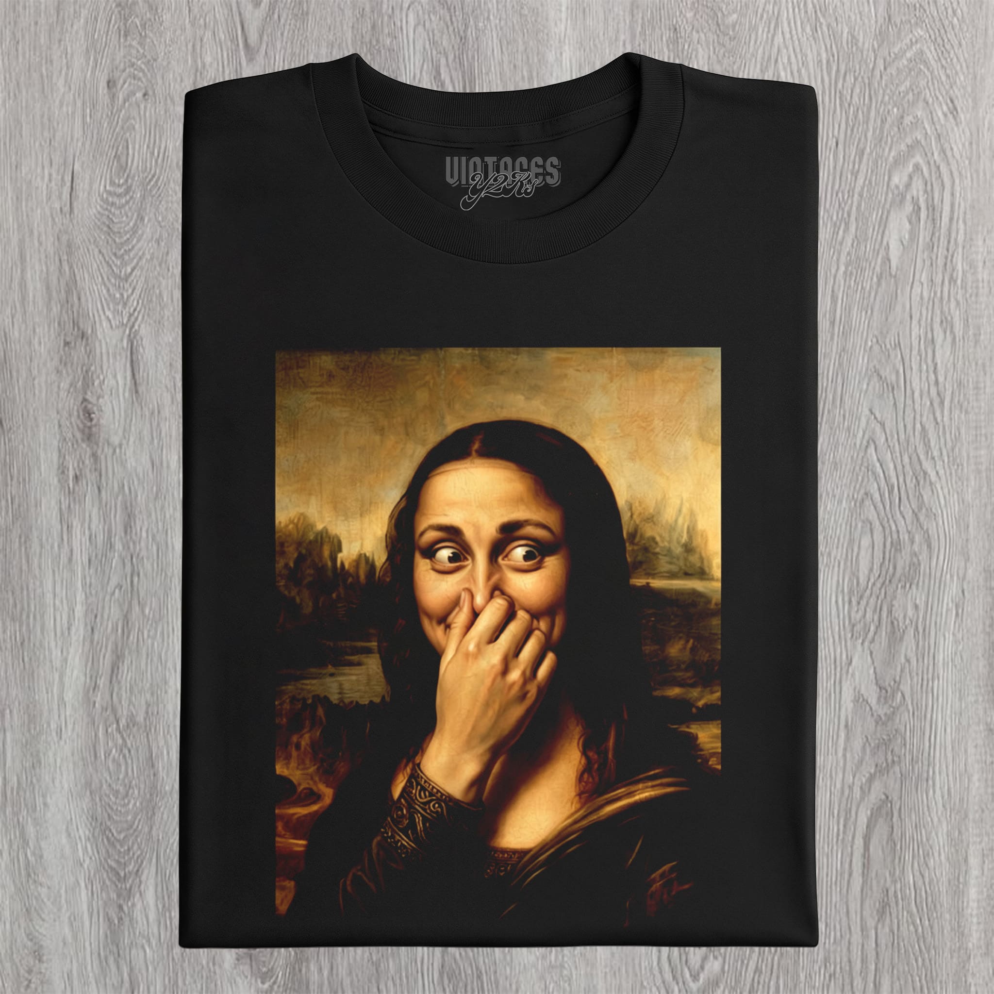 MONA LISA PARODY - MONA LISA IN TOILET TANK TOP & TEE & LONG SLEEVE & LAYERED LS & HOODIE