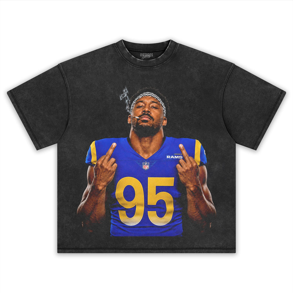 MYLES GARRETT - MIDDLE FINGER TANK TOP & TEE & LONG SLEEVE & LAYERED LS & HOODIE