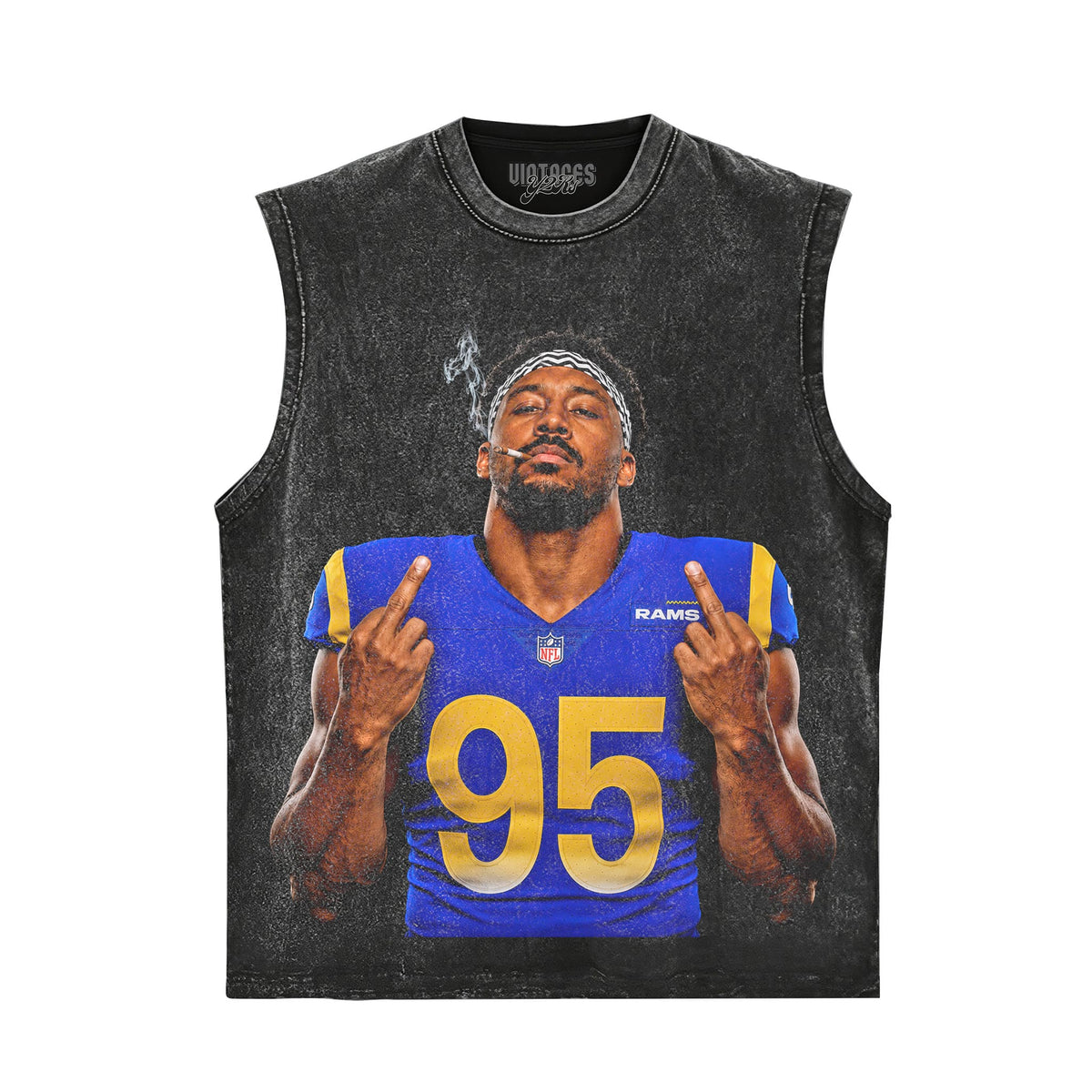 MYLES GARRETT - MIDDLE FINGER TANK TOP & TEE & LONG SLEEVE & LAYERED LS & HOODIE