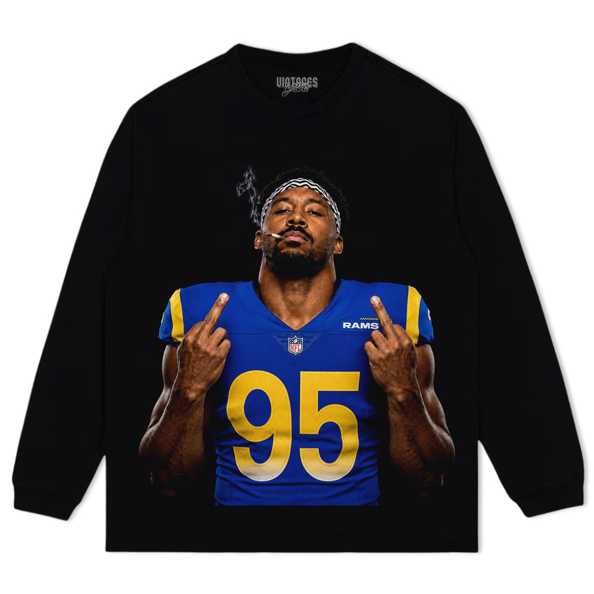 MYLES GARRETT - MIDDLE FINGER TANK TOP & TEE & LONG SLEEVE & LAYERED LS & HOODIE